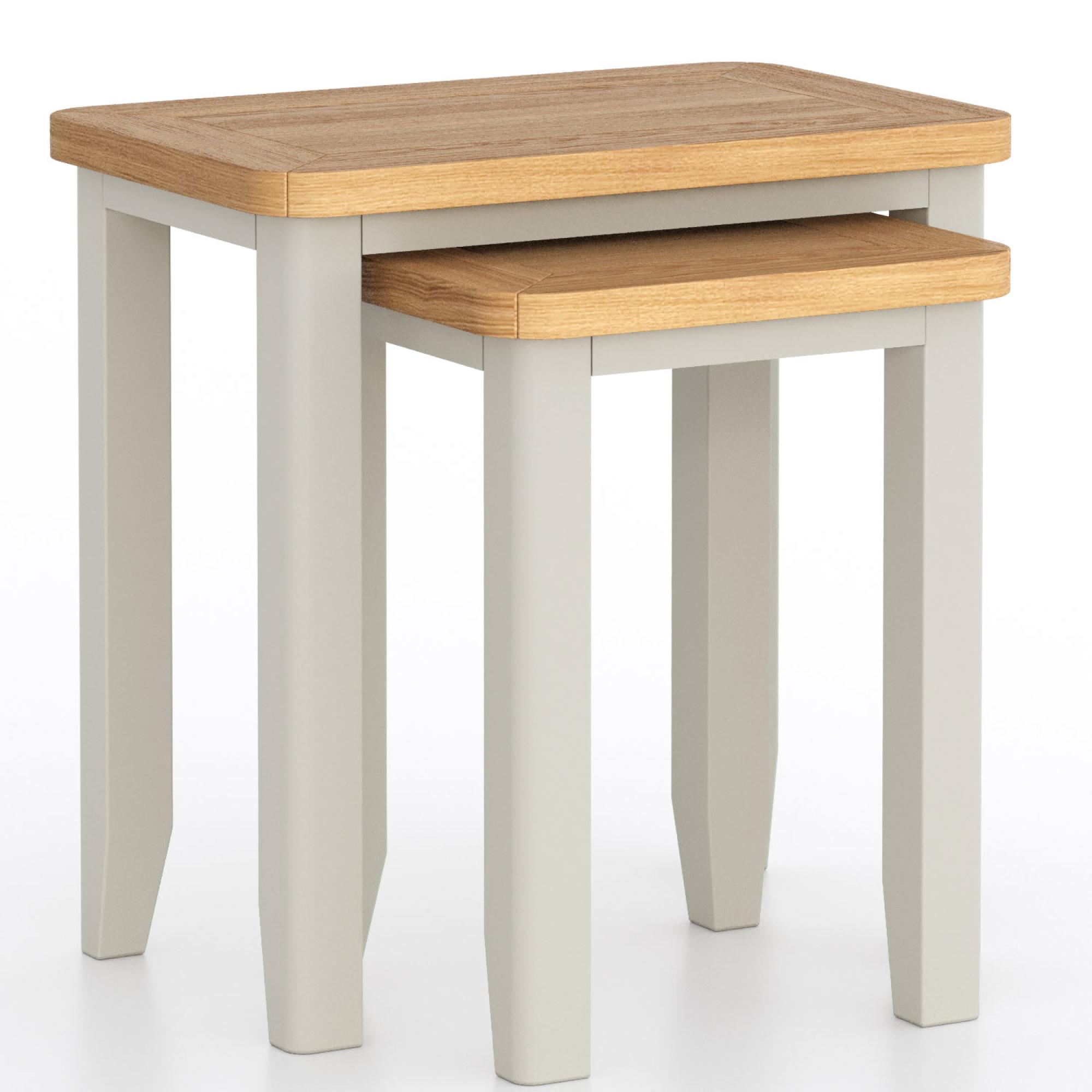 Arden Grey Painted Nest of 2 Tables