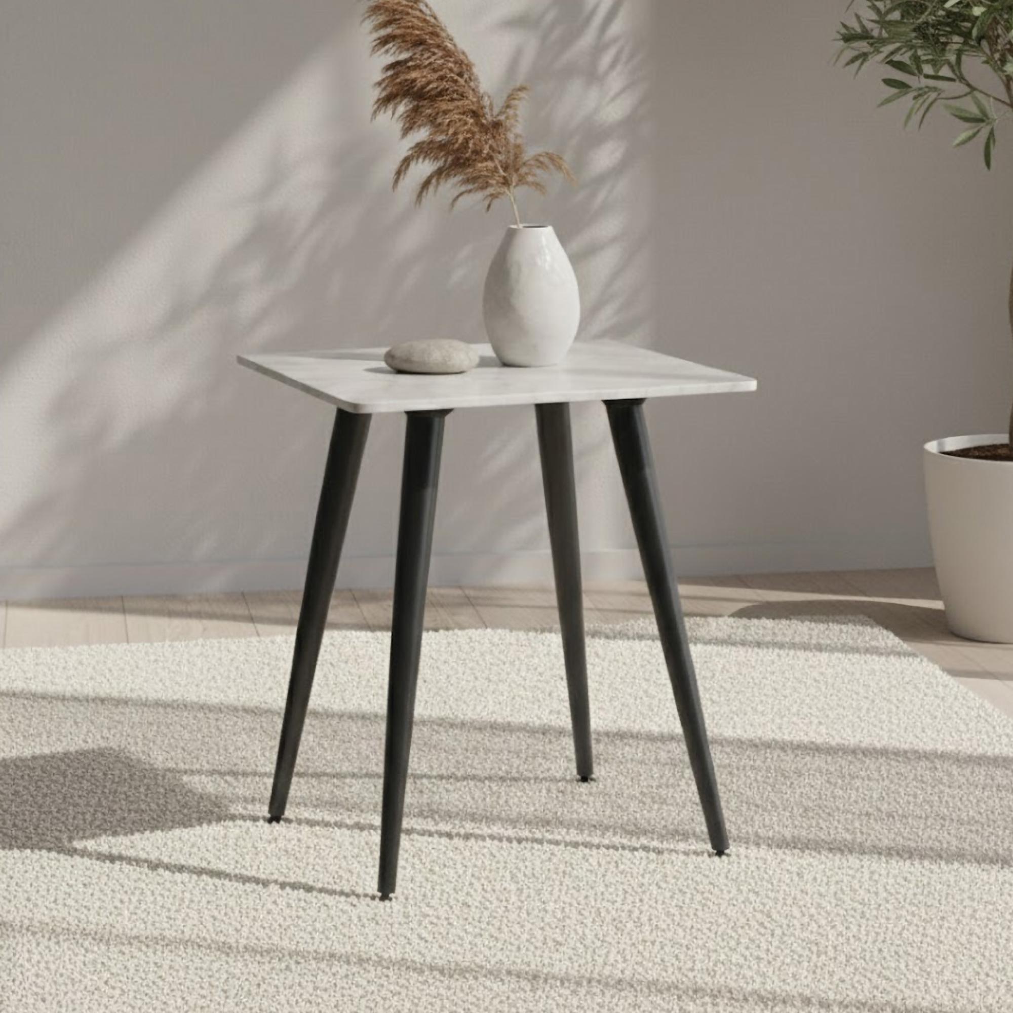 Argenta End Table - Grey Sintered Stone
