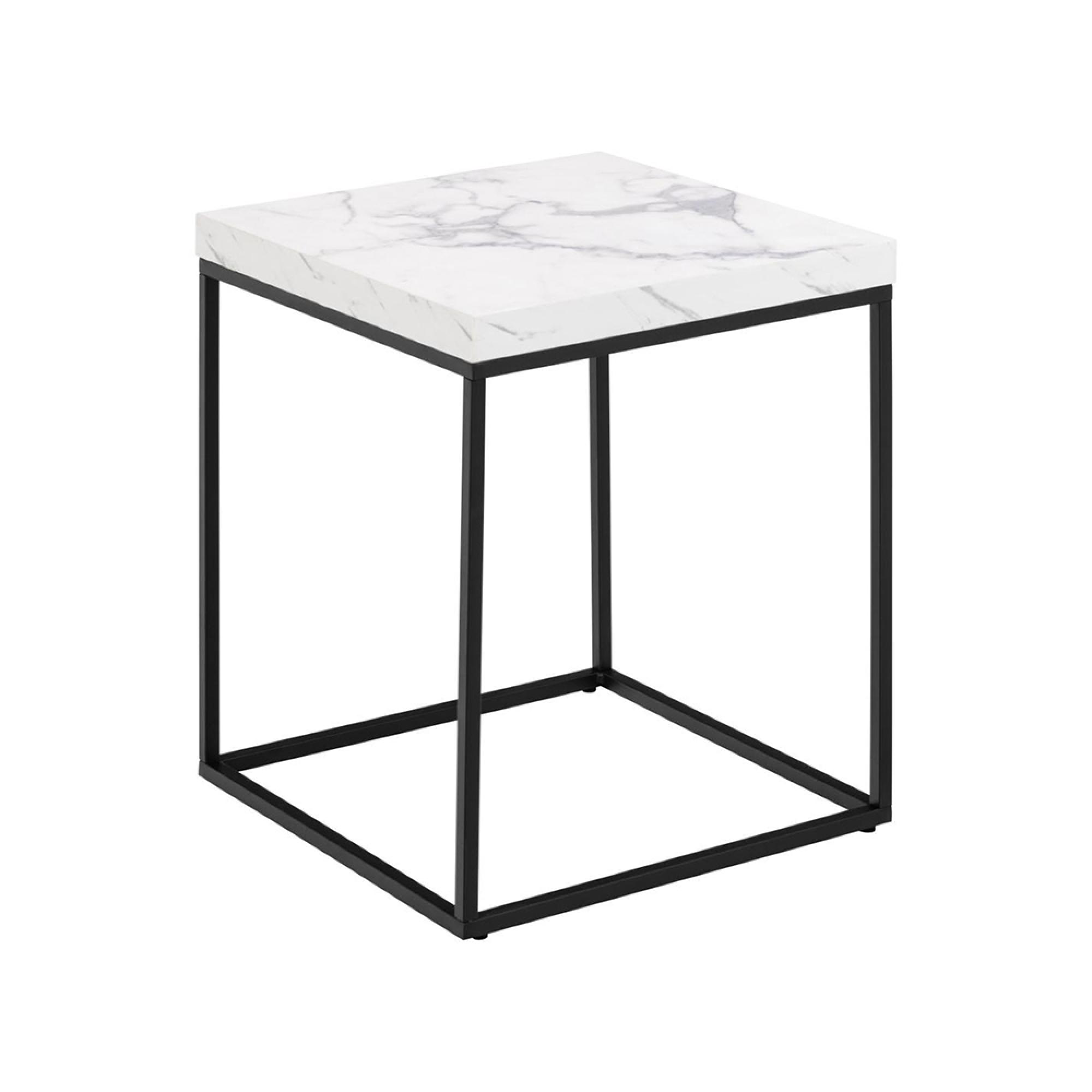 Barossa Side Table - Square - White Marble