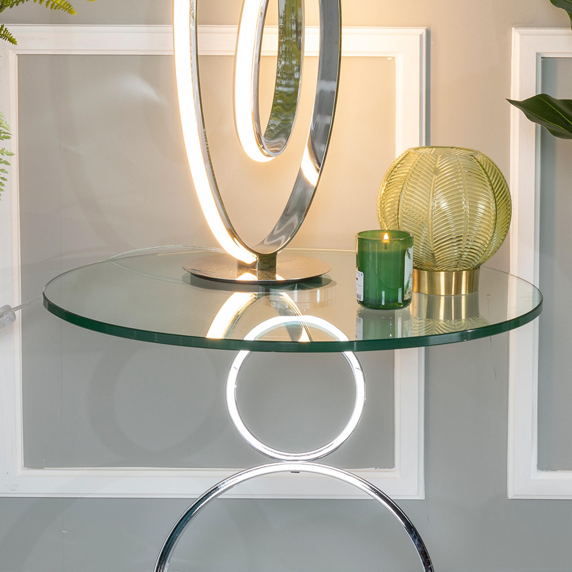 Circles Side Table - Round - Glass Top