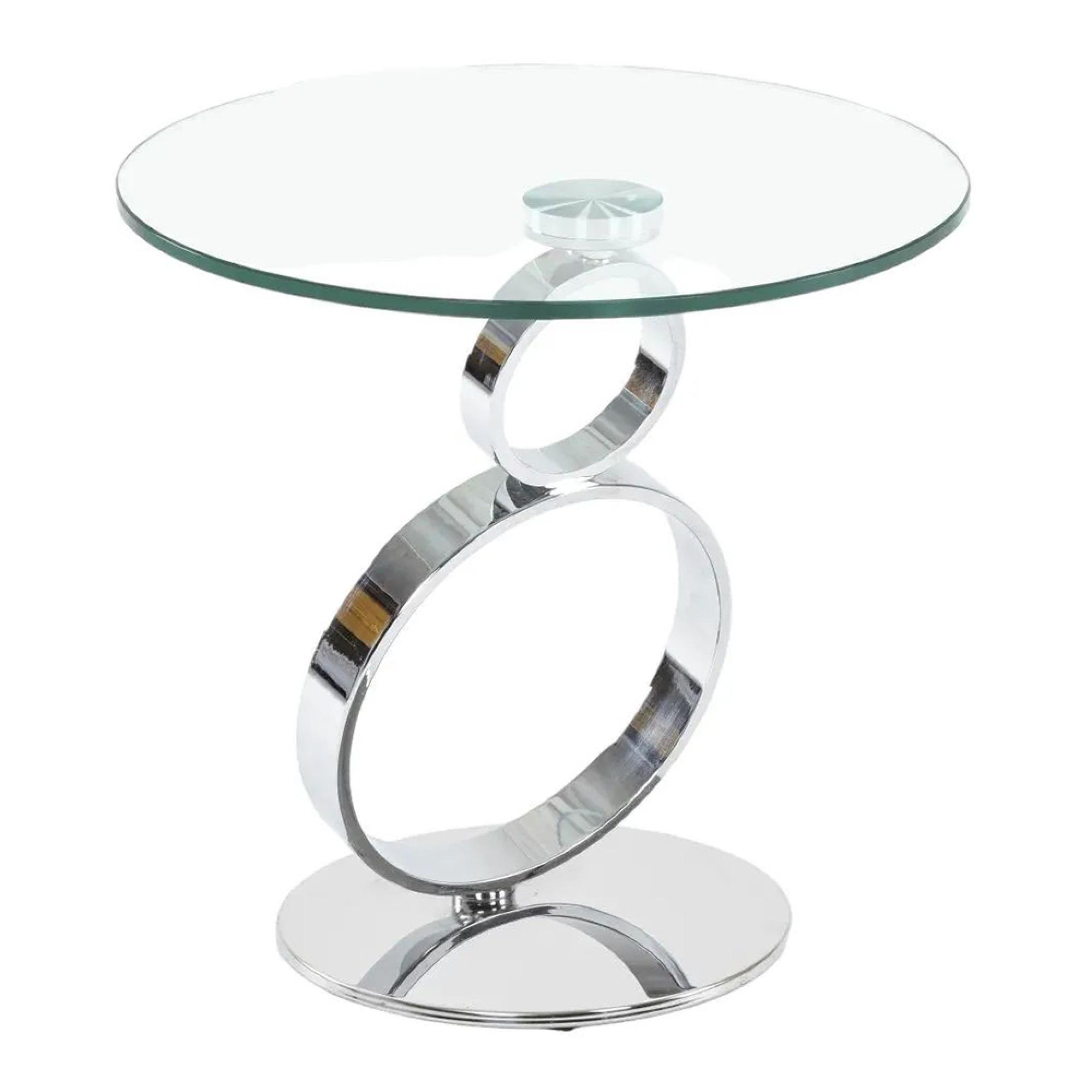 Circles Side Table - Round - Glass Top