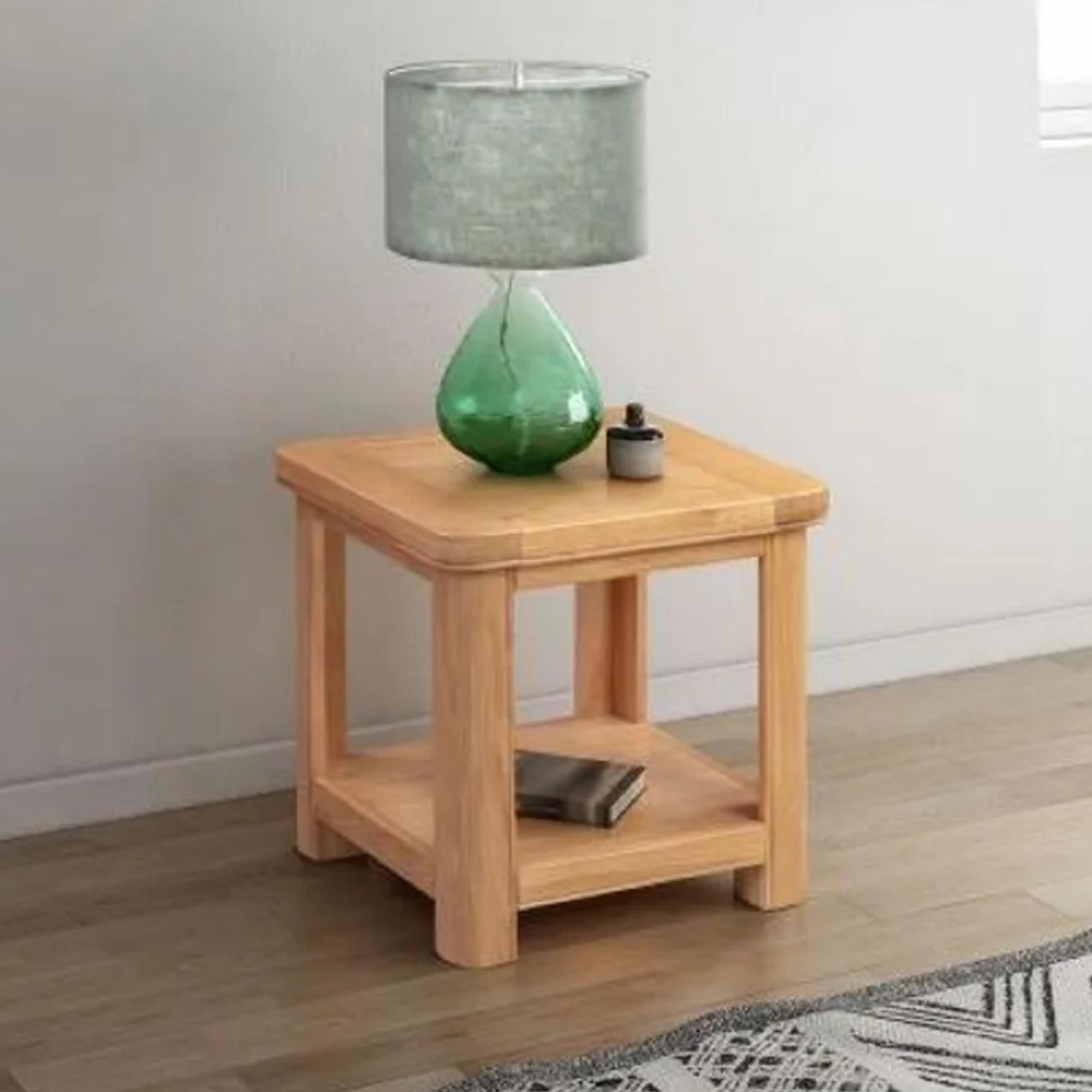 Clarion Lamp Table - Square - Oak
