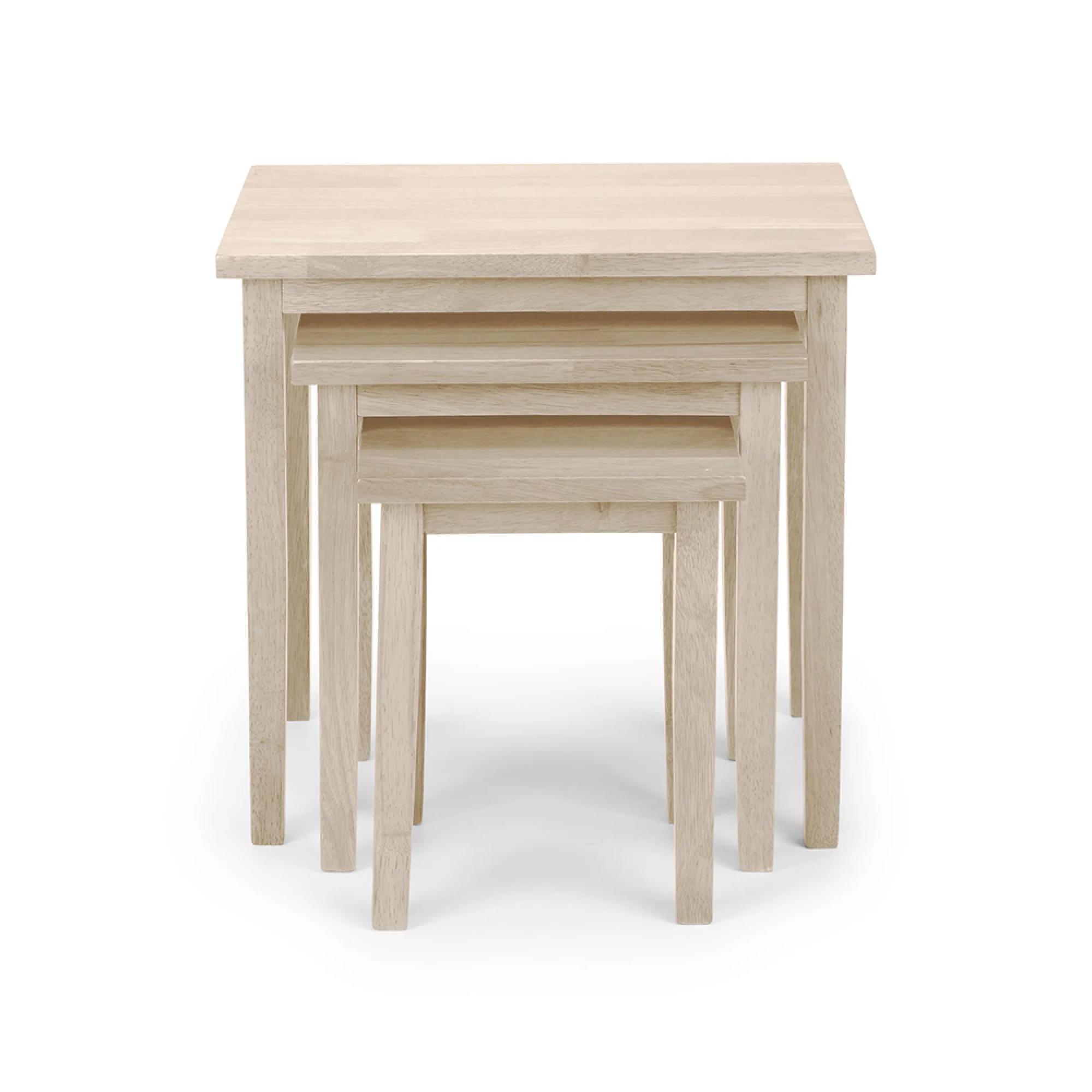 Cleo Nest of Tables - Set of 3 - White Washed