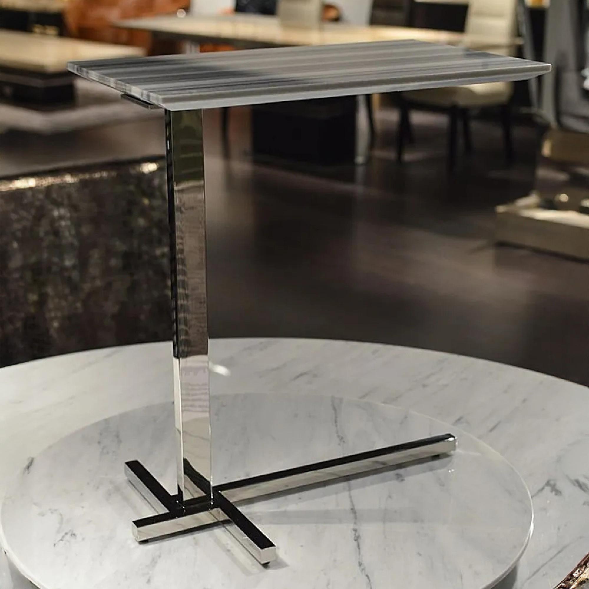 Flamingo Accent Table - Marble with Steel Base - Variation Available