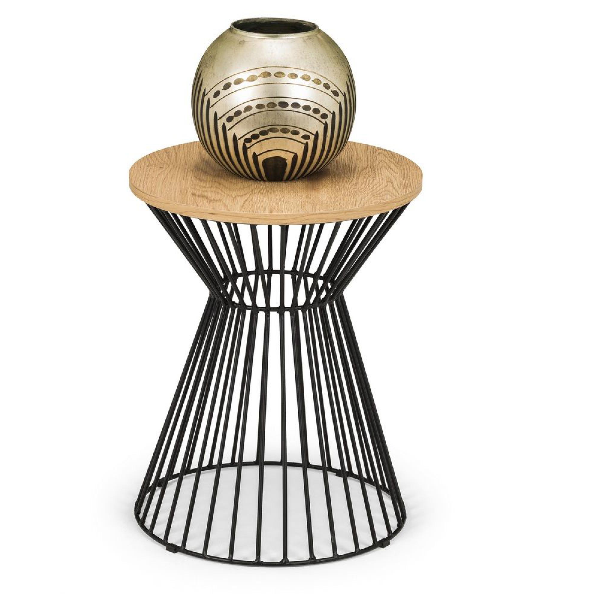 Jersey Lamp Table - Round - Oak