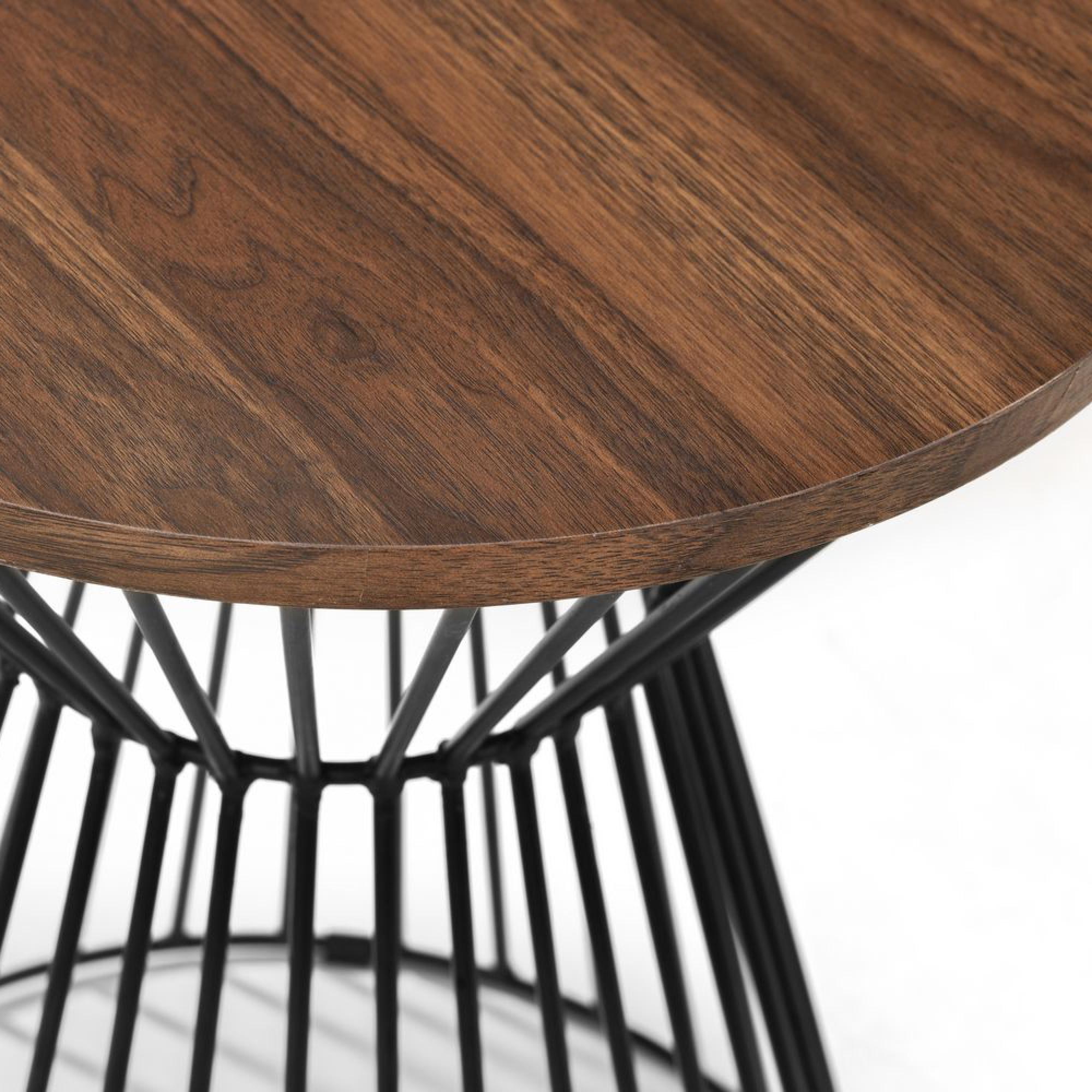 Jersey Lamp Table - Round - Walnut