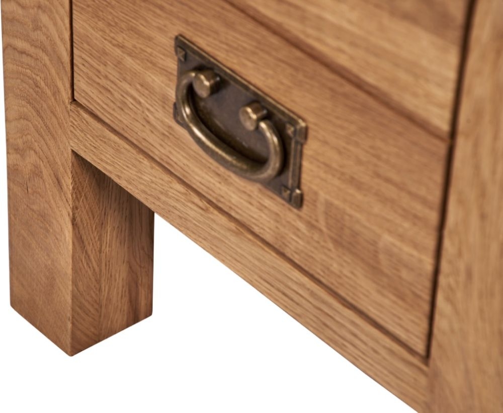 Kent Oak 2 Drawer Lamp Table