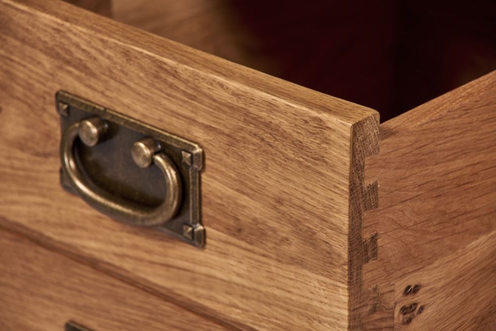 Kent Oak 2 Drawer Lamp Table