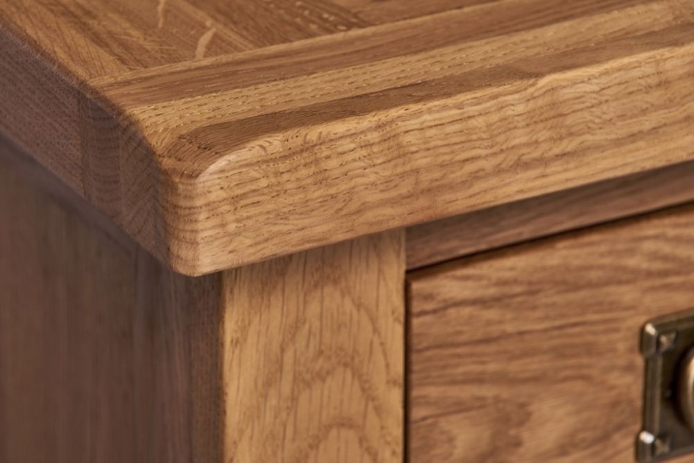 Kent Oak 2 Drawer Lamp Table