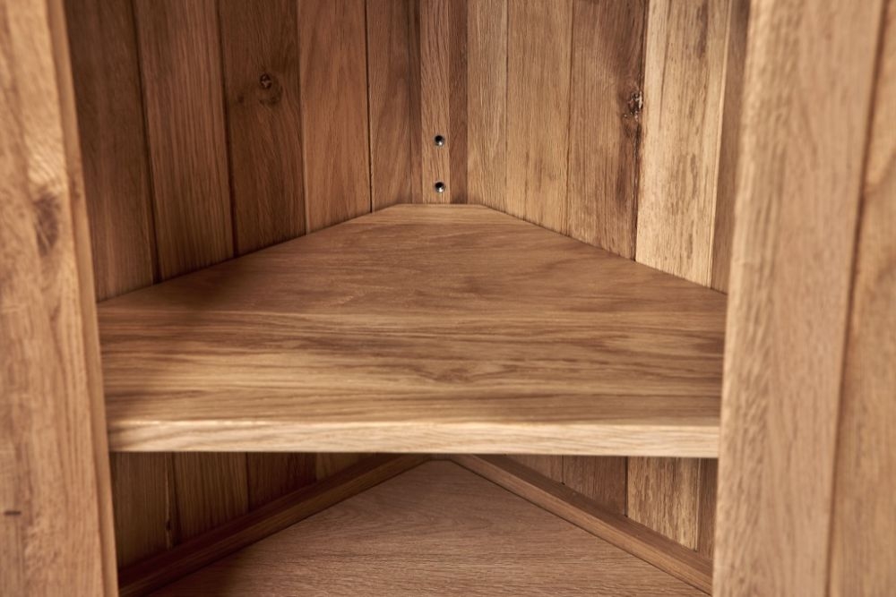 Kent Lamp Table - Corner - 1 Door - Oak