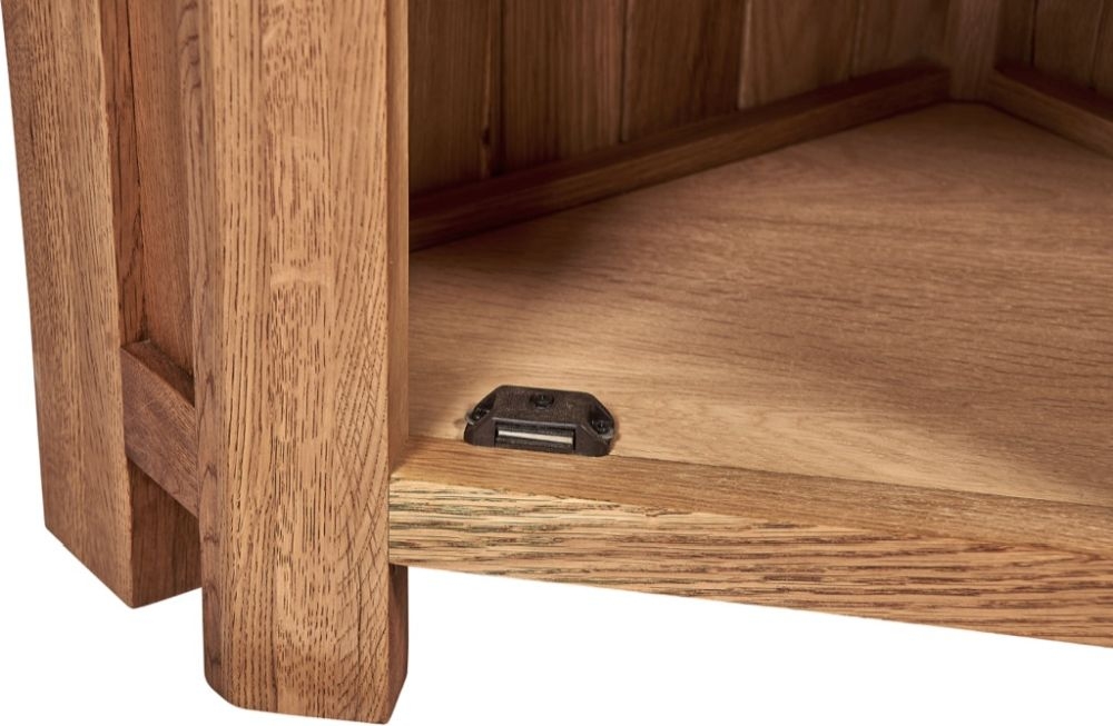 Kent Lamp Table - Corner - 1 Door - Oak