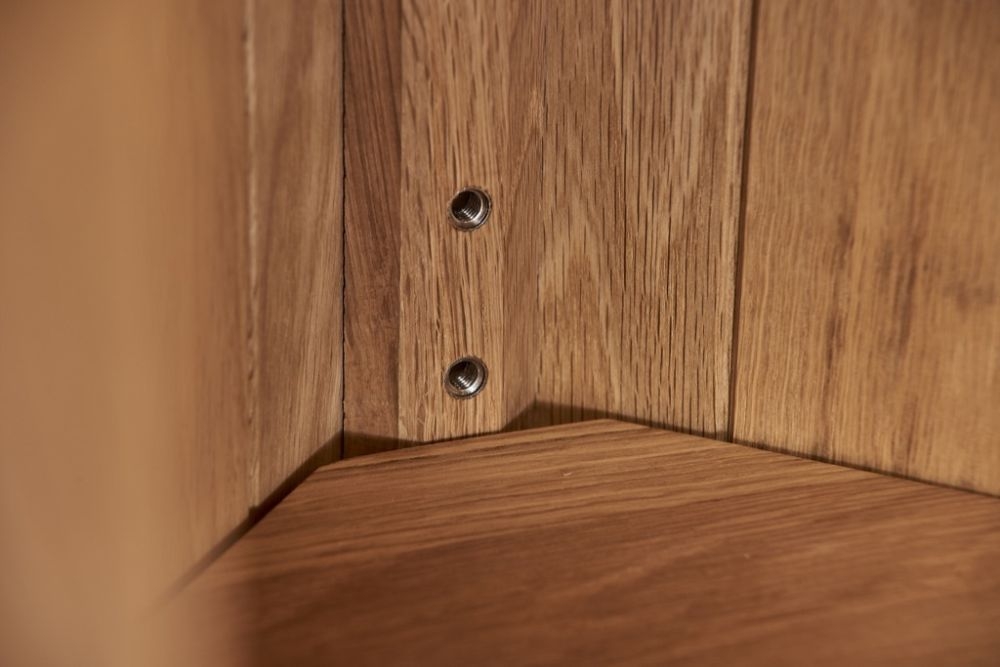 Kent Lamp Table - Corner - 1 Door - Oak