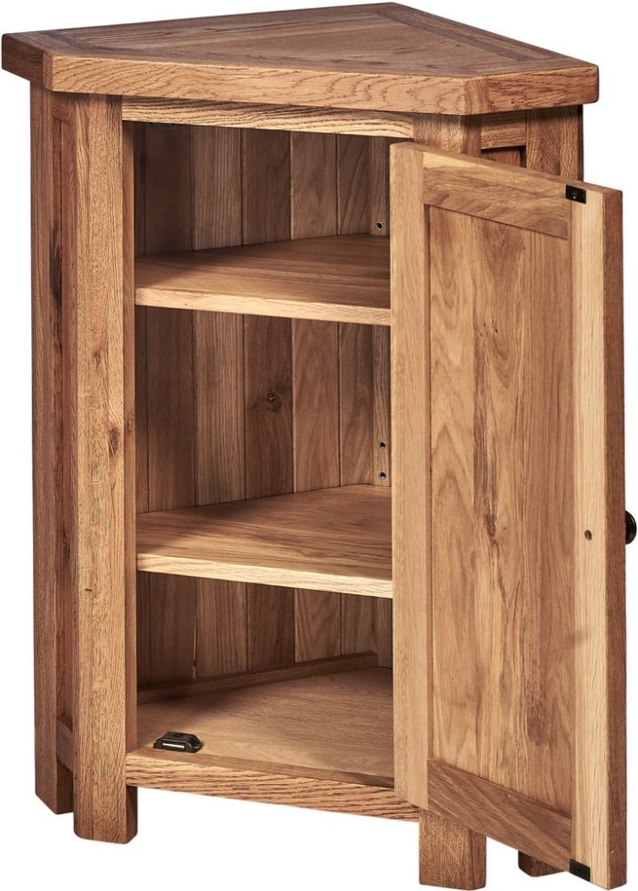 Kent Lamp Table - Corner - 1 Door - Oak