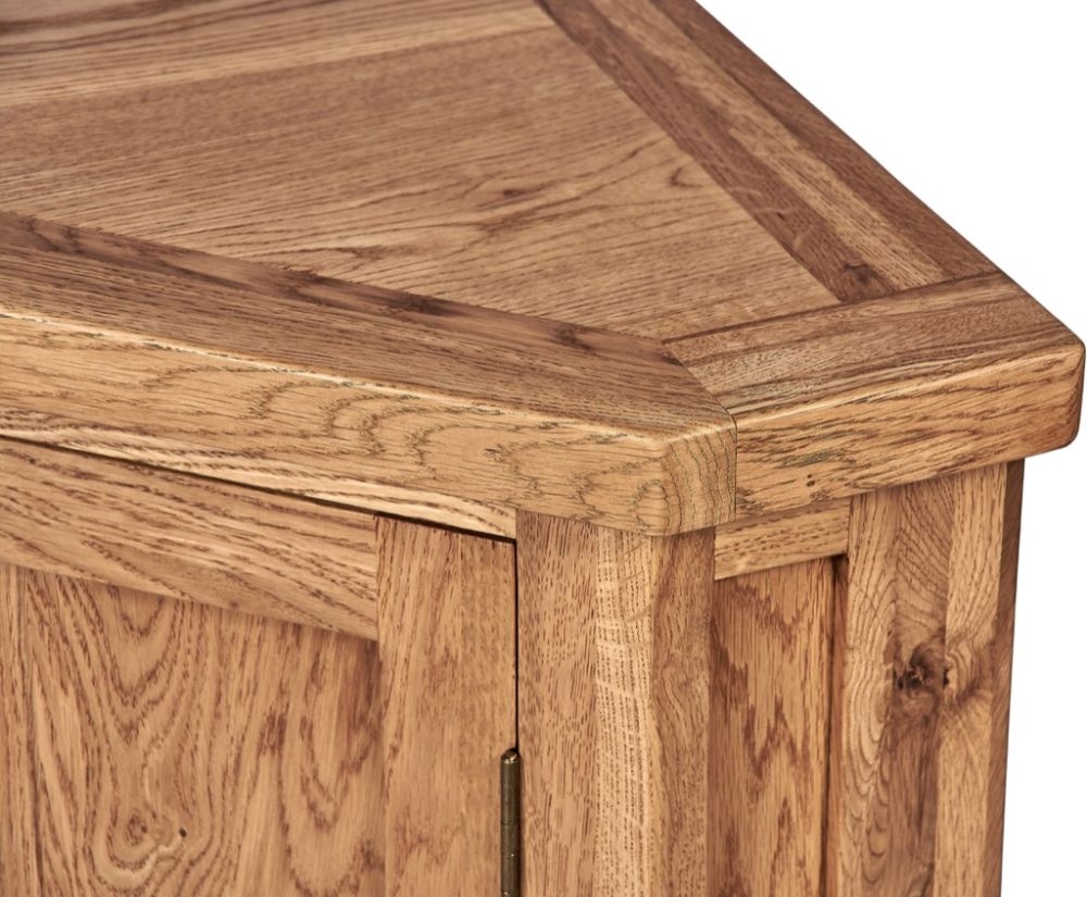 Kent Lamp Table - Corner - 1 Door - Oak