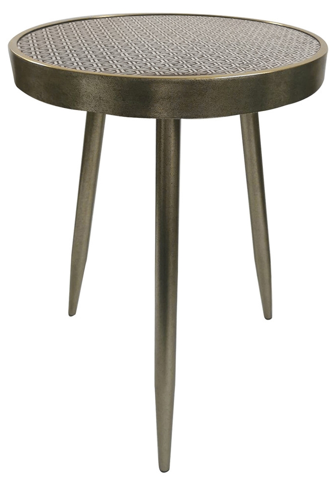 Adelina Sleek Side Table - Distressed