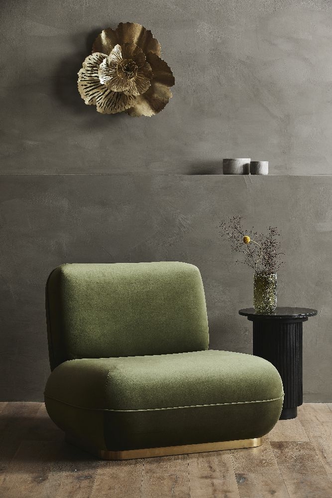 Erie Side Table - Round - Black Marble