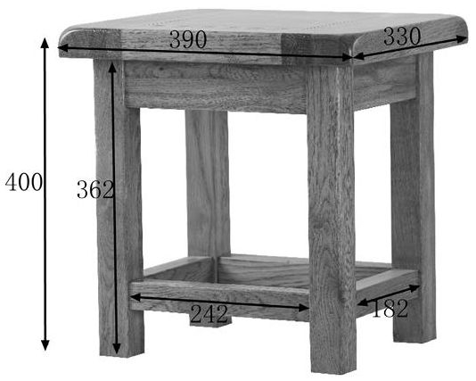Originals Side Table - Rustic Oak