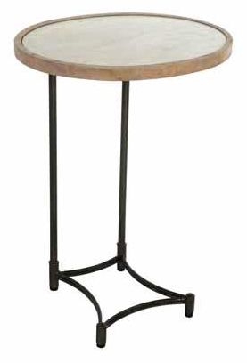 Oval Mango Wood Supper Table with Metal Base