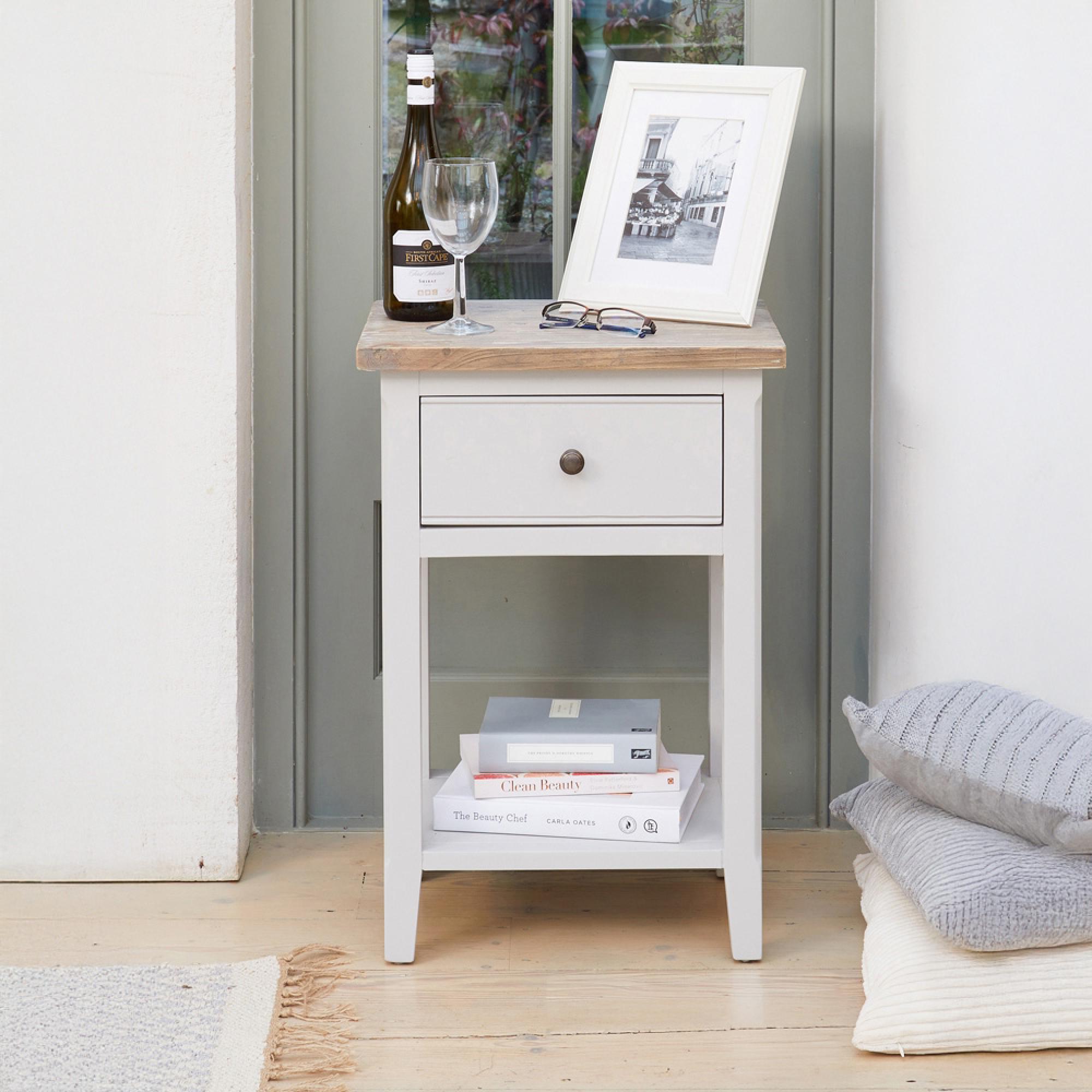Signature Grey Painted Lamp Table