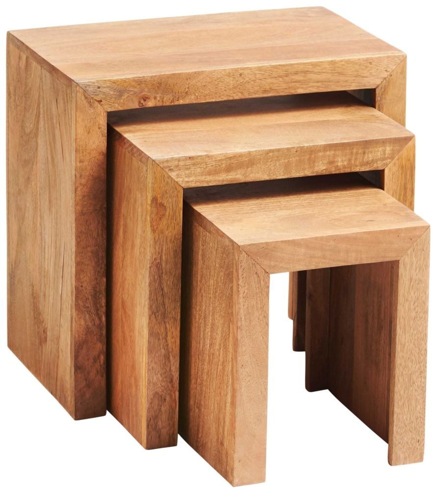 Toko Light Mango Matt Nest of 3 Tables