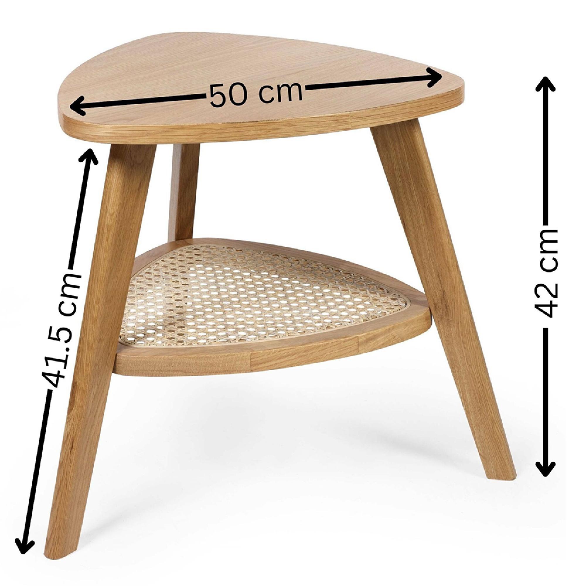 Vera Side Table - Triangular - Oak