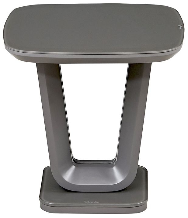 Lazzaro Lamp Table - Graphite Grey Matt
