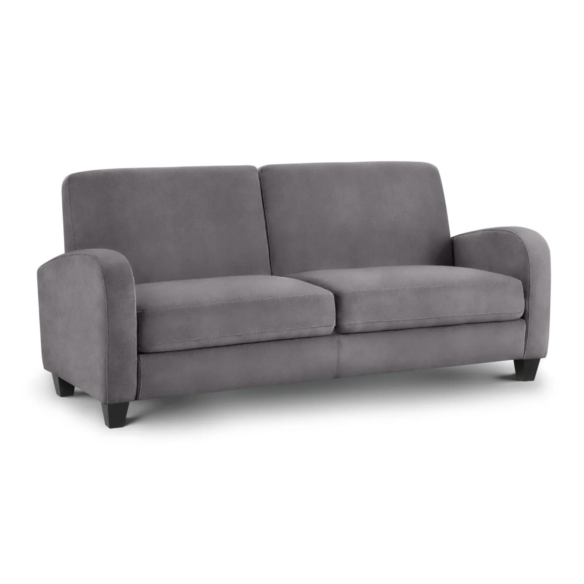 Vivo Grey Fabric Sofa - 3 Seater