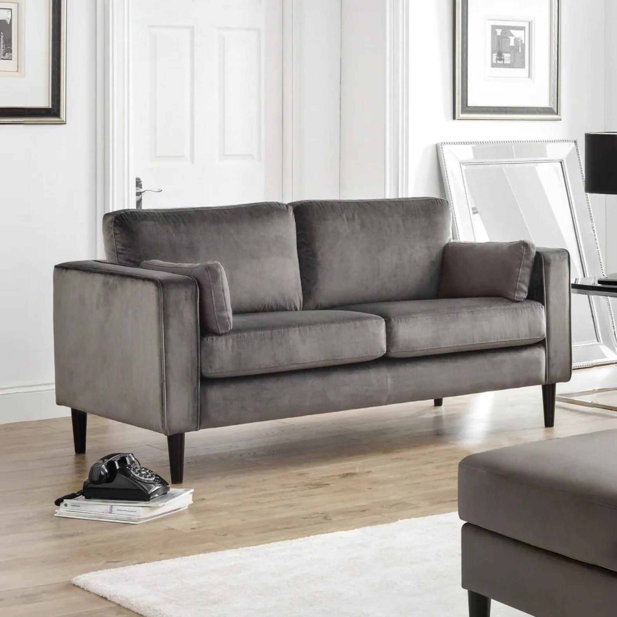 Hayward Grey Fabric 2 Seater Sofa