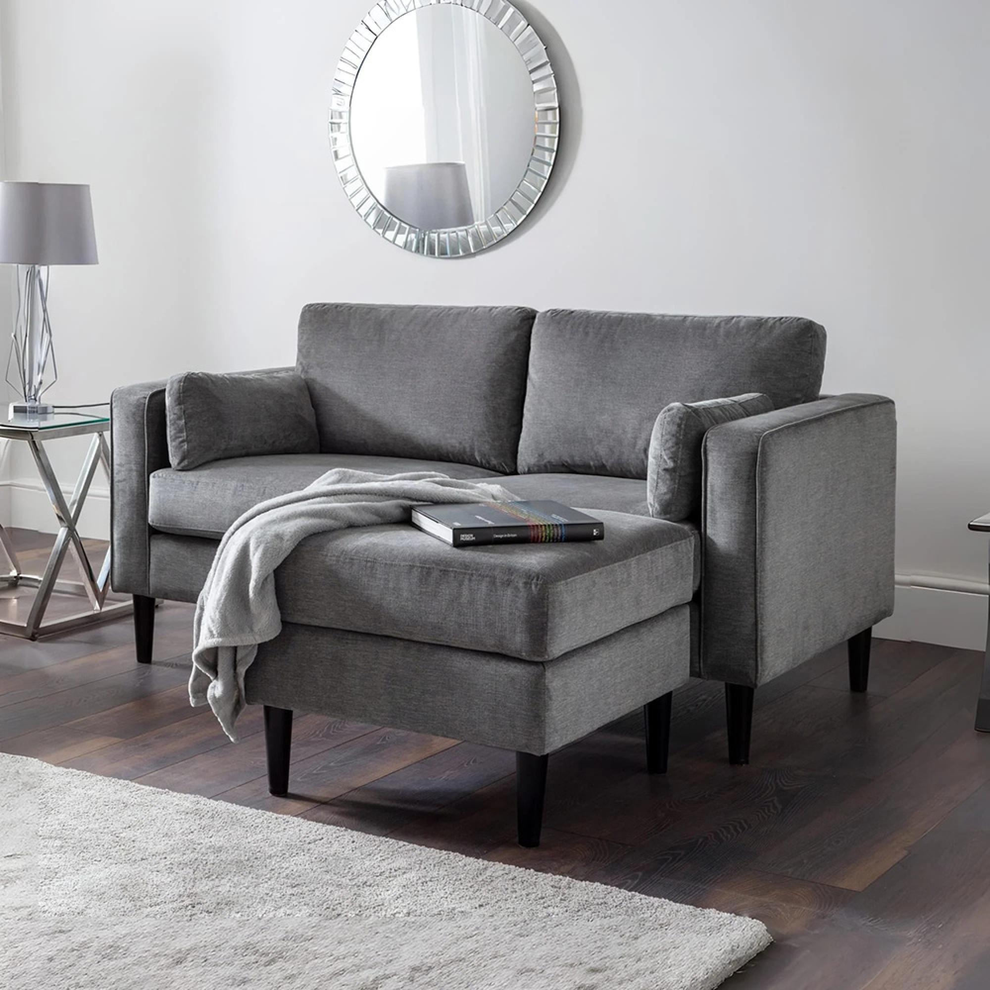 Hayward Sofa - Dark Grey Fabric - 2 Seater