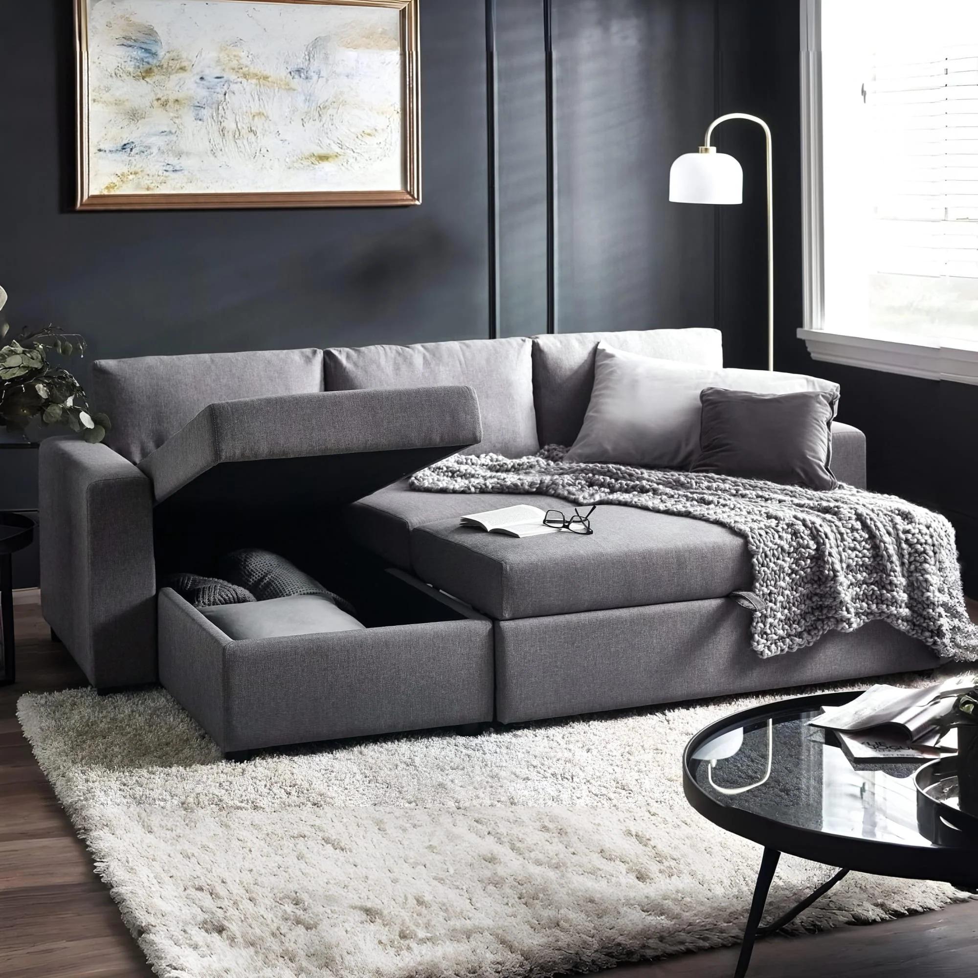 Angel Light Grey Fabric Sofabed