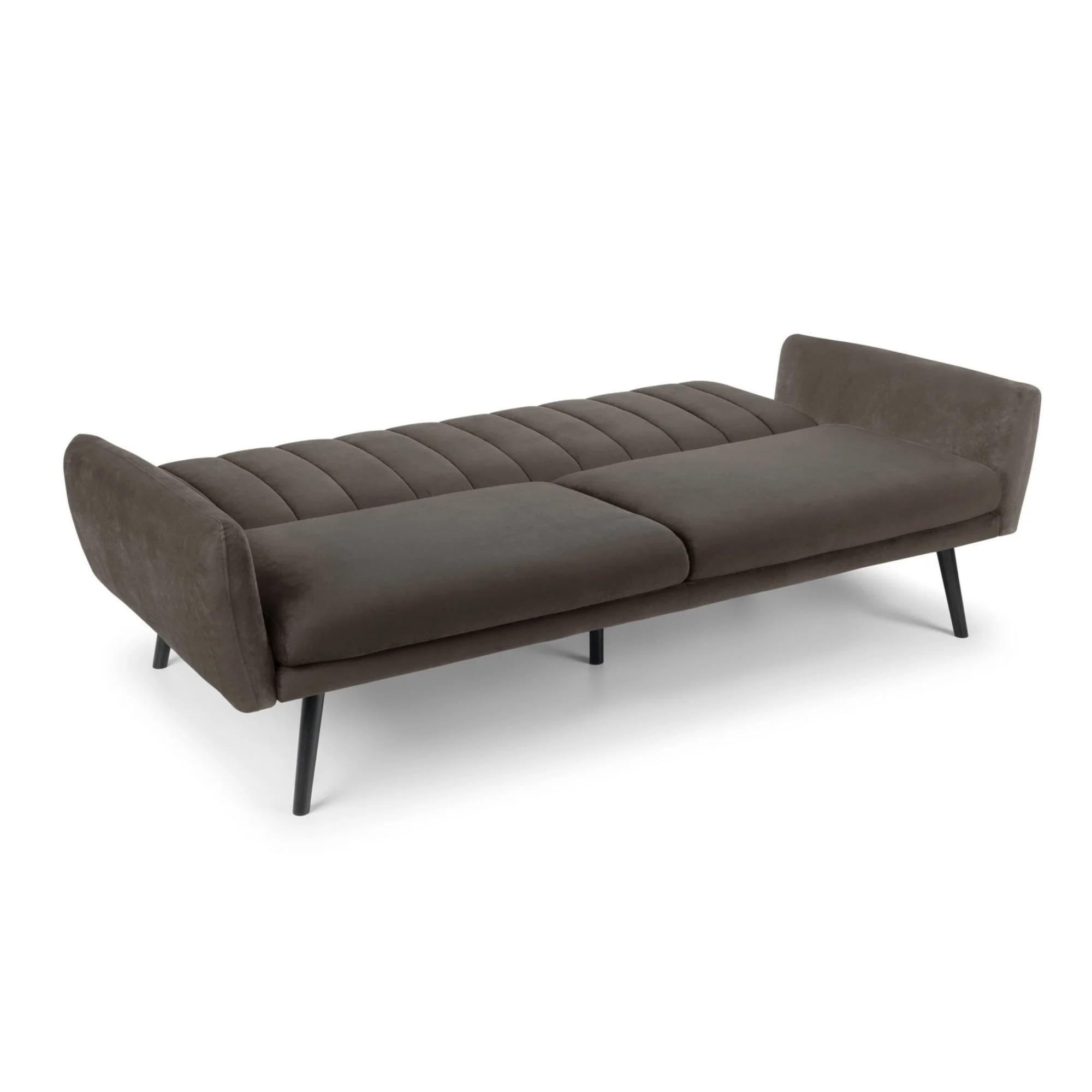 Afina Grey Velvet Fabric Sofa Bed