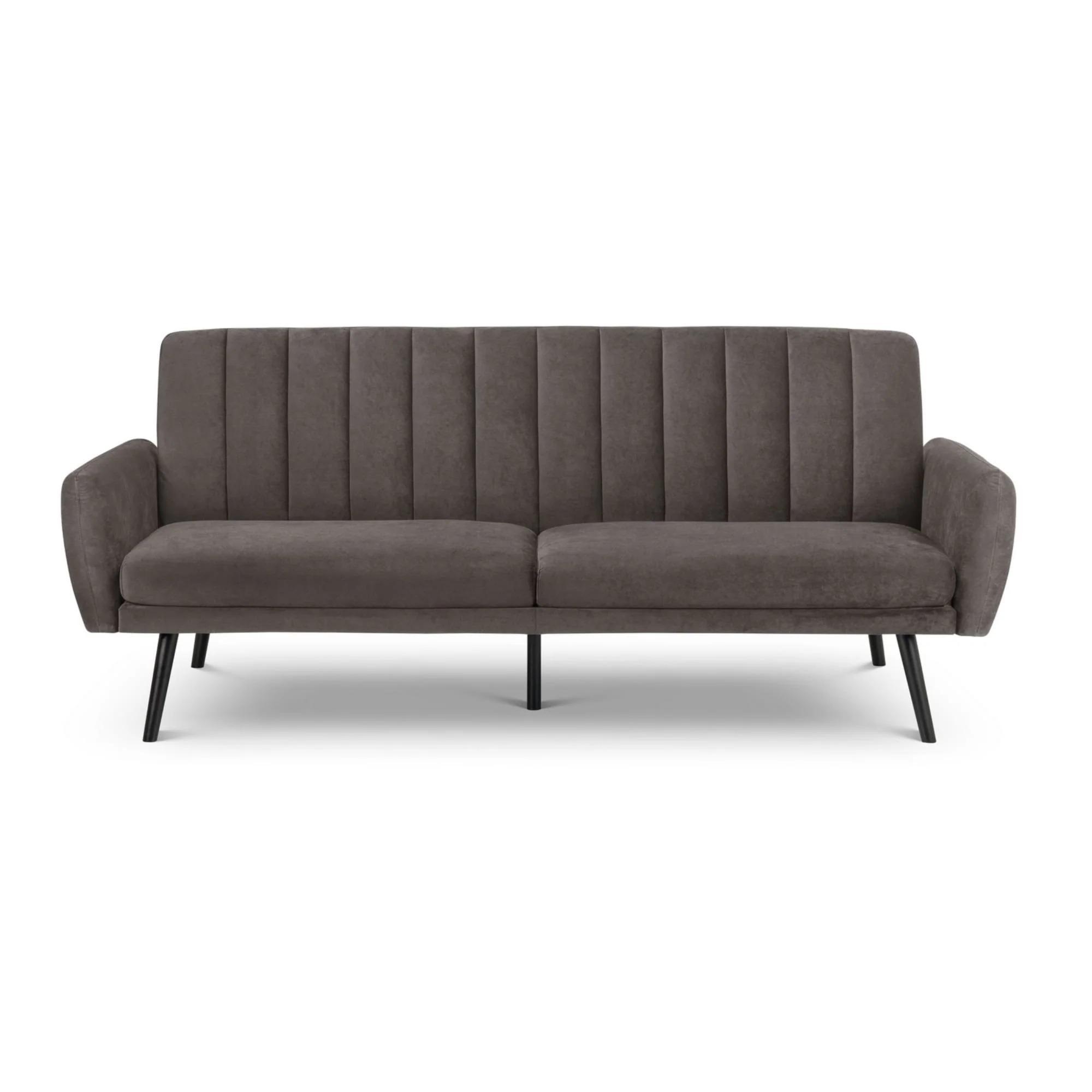 Afina Grey Velvet Fabric Sofa Bed