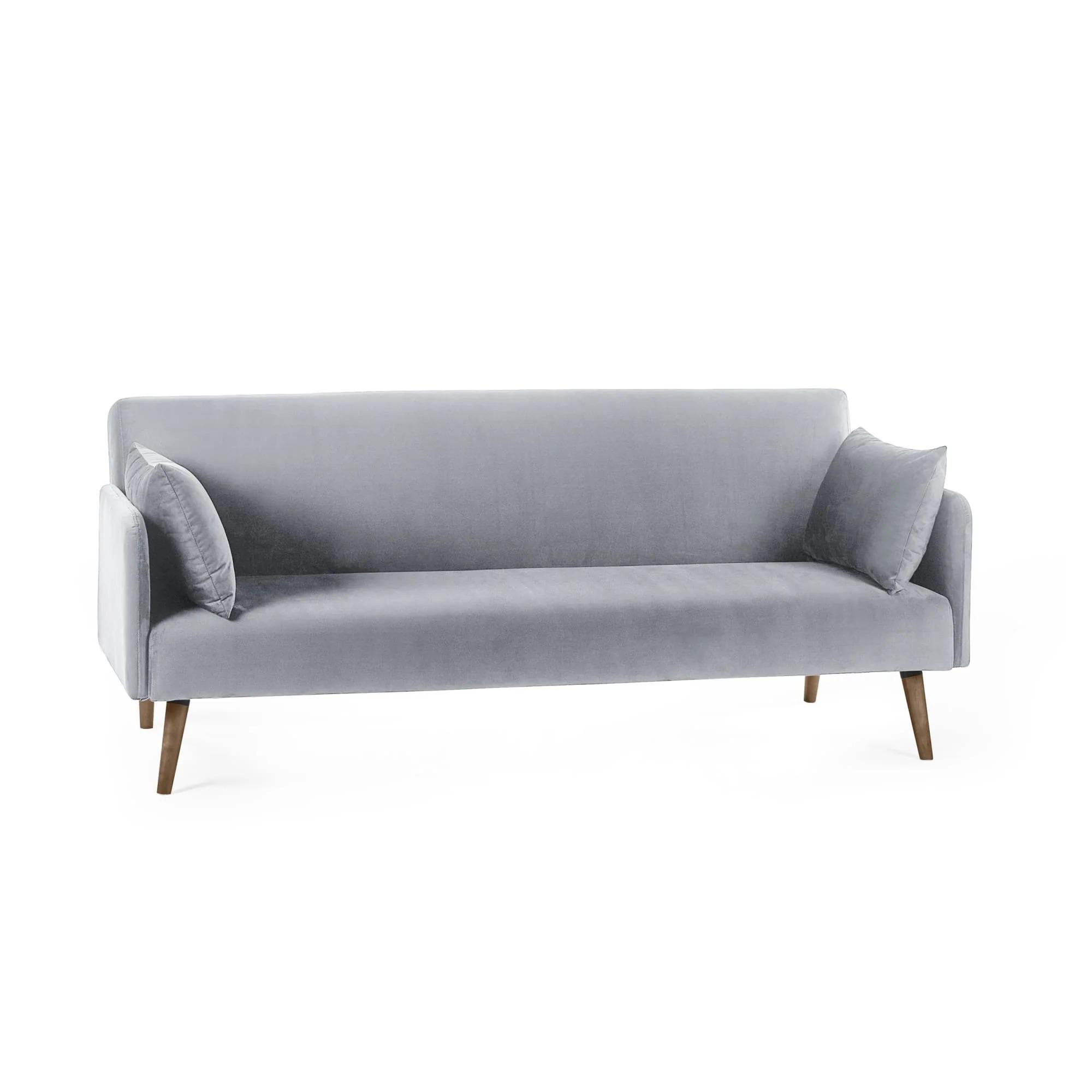 Andi Grey Fabric Sofa Bed - 2 Seater - Click Clack