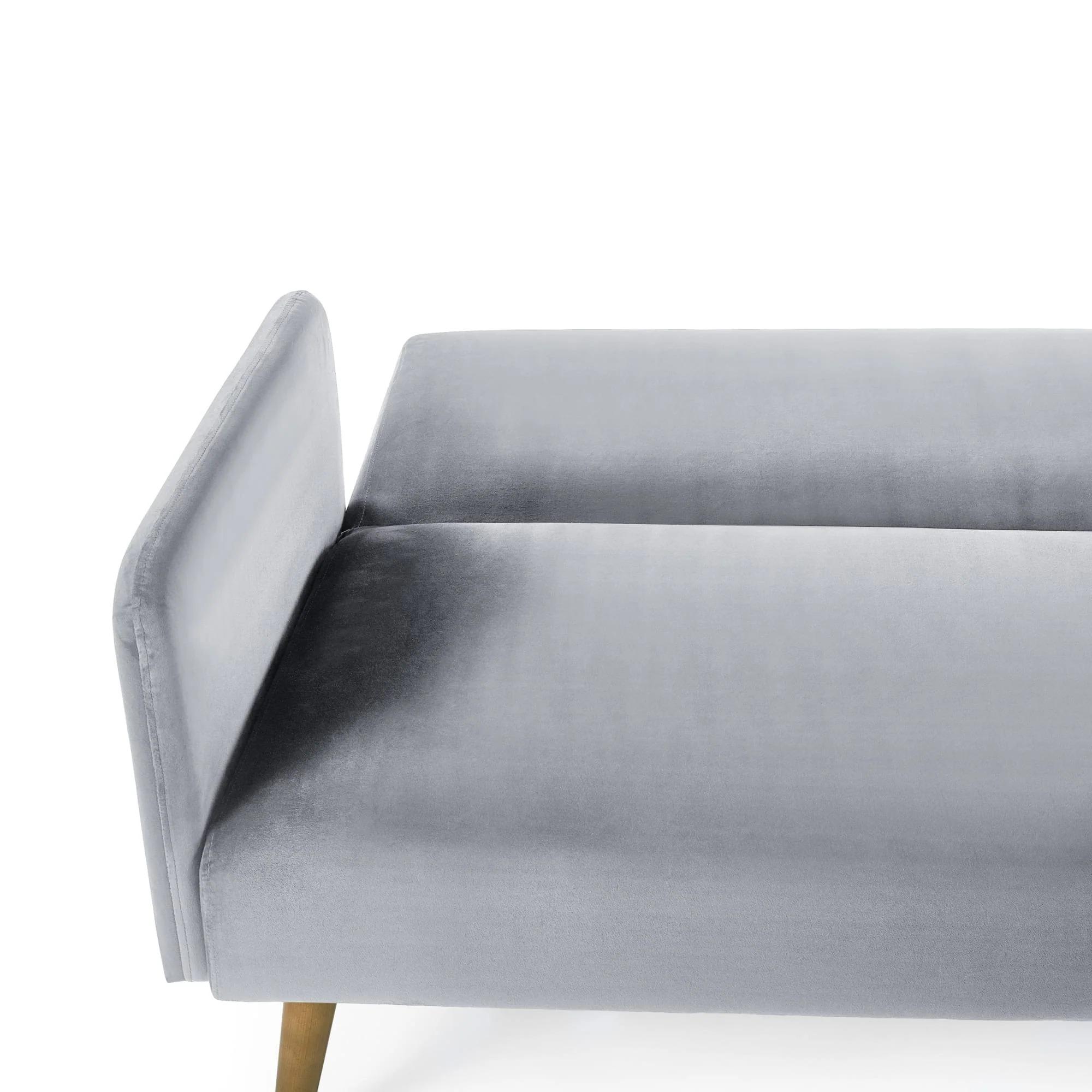 Andi Grey Fabric Sofa Bed - 2 Seater - Click Clack