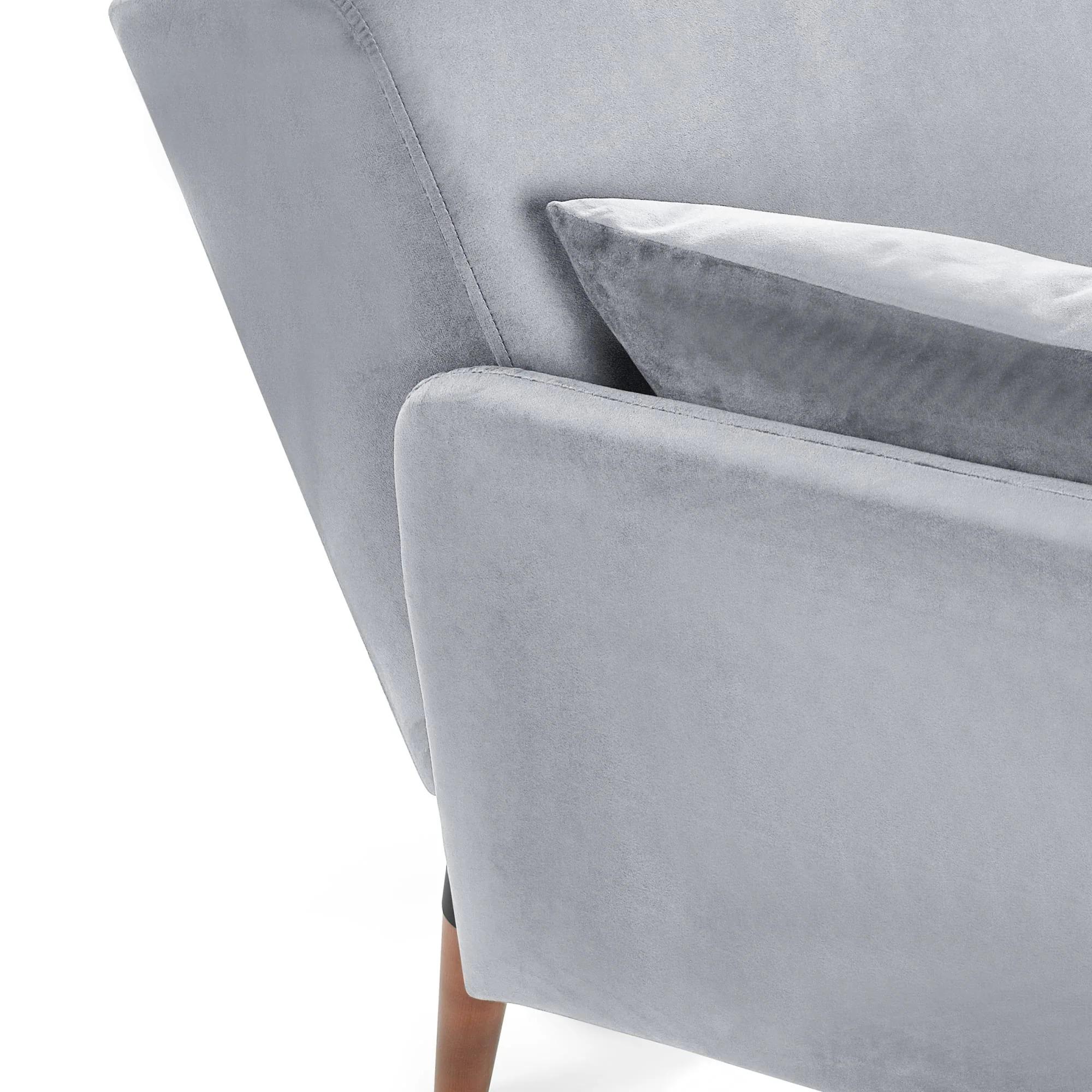 Andi Grey Fabric Sofa Bed - 2 Seater - Click Clack