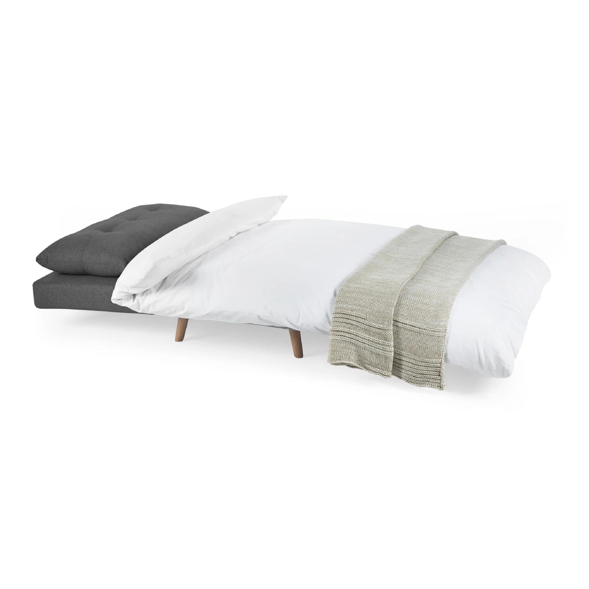 Rowan Mid Grey Fabric Chair Bed - Click Clack