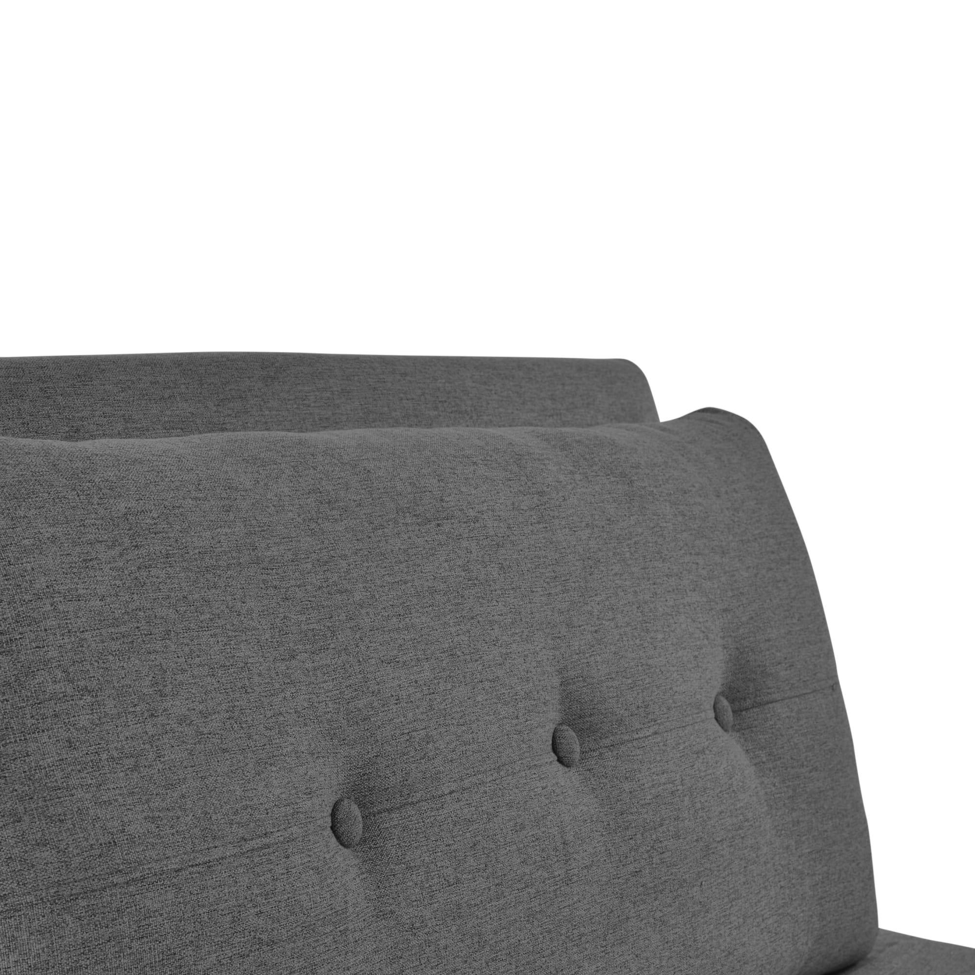Rowan Mid Grey Fabric Chair Bed - Click Clack