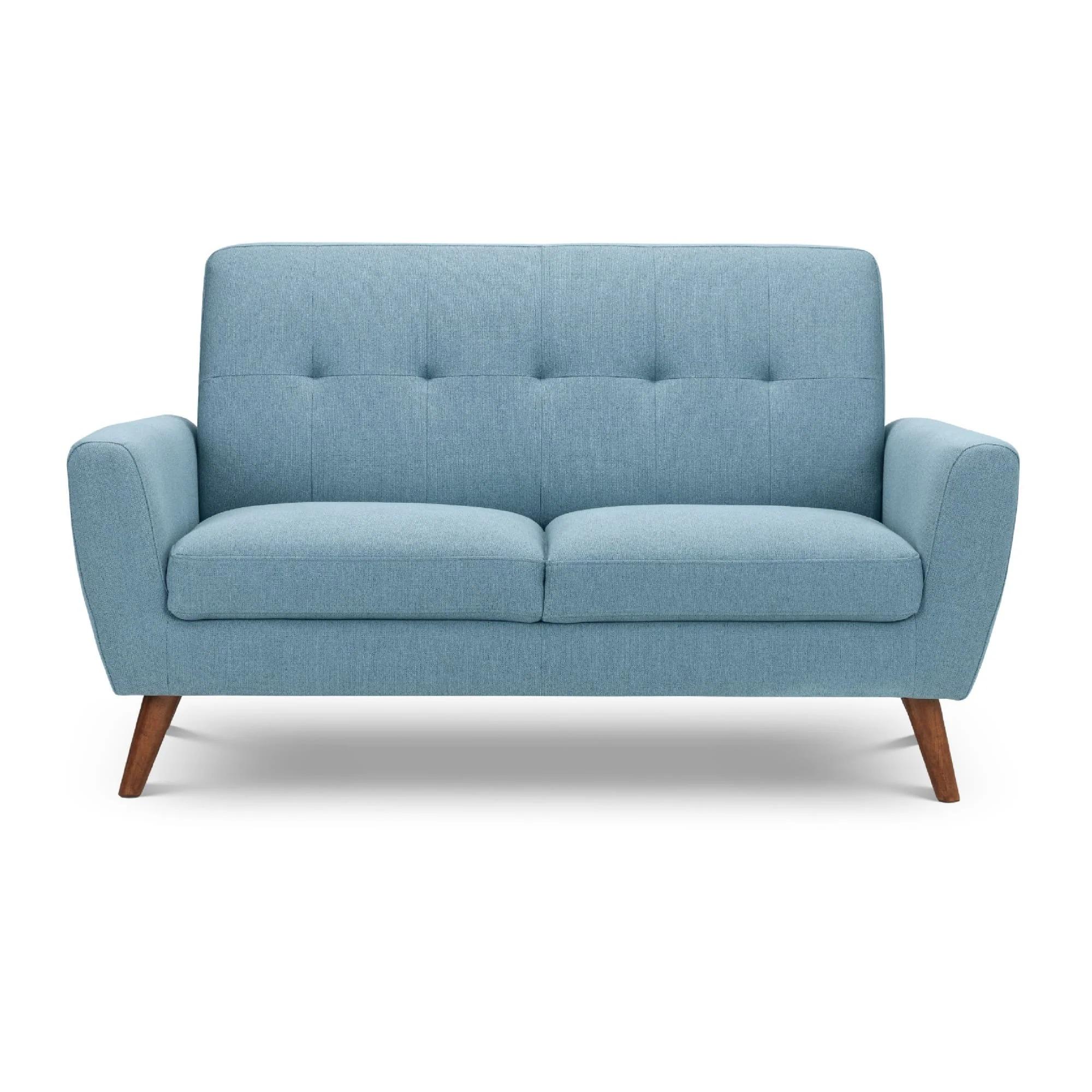 Monza Sofa - 2 Seater - Blue Fabric