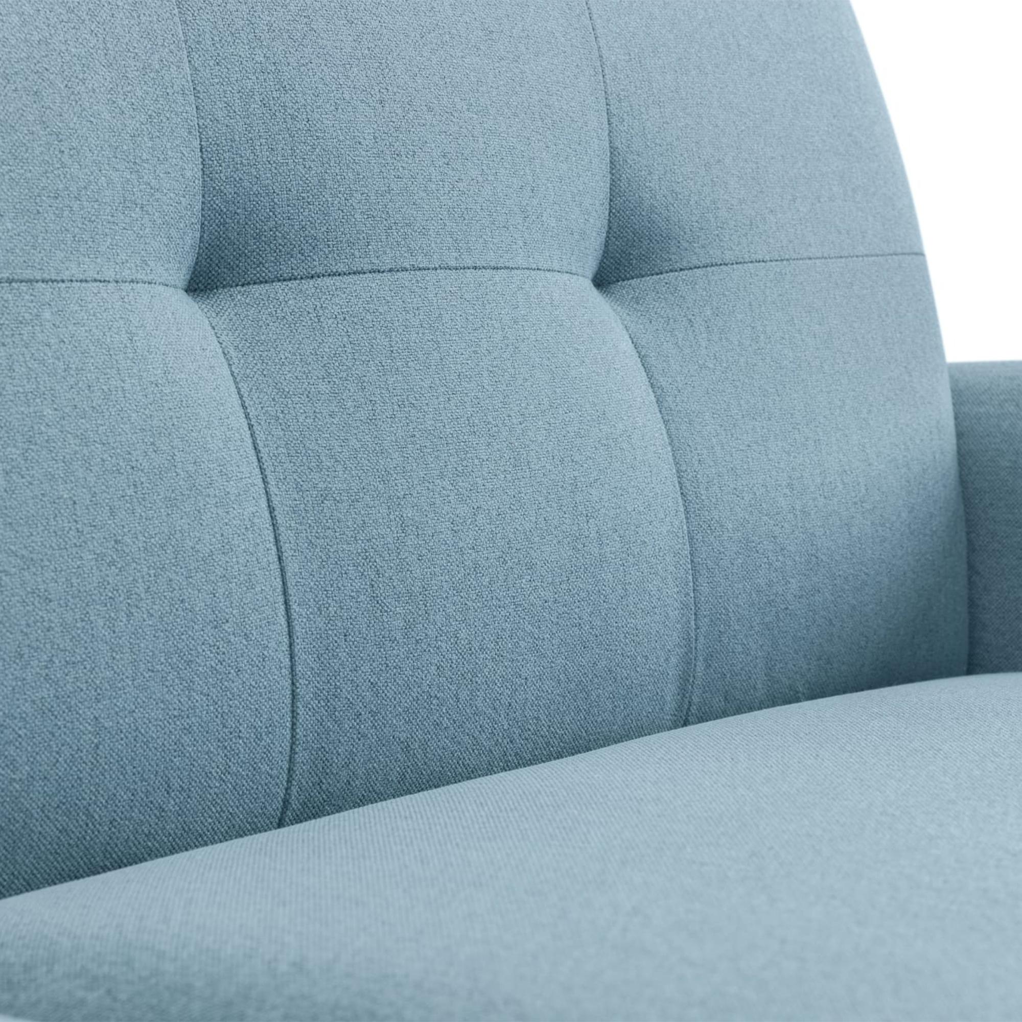 Monza Armchair - Blue Fabric