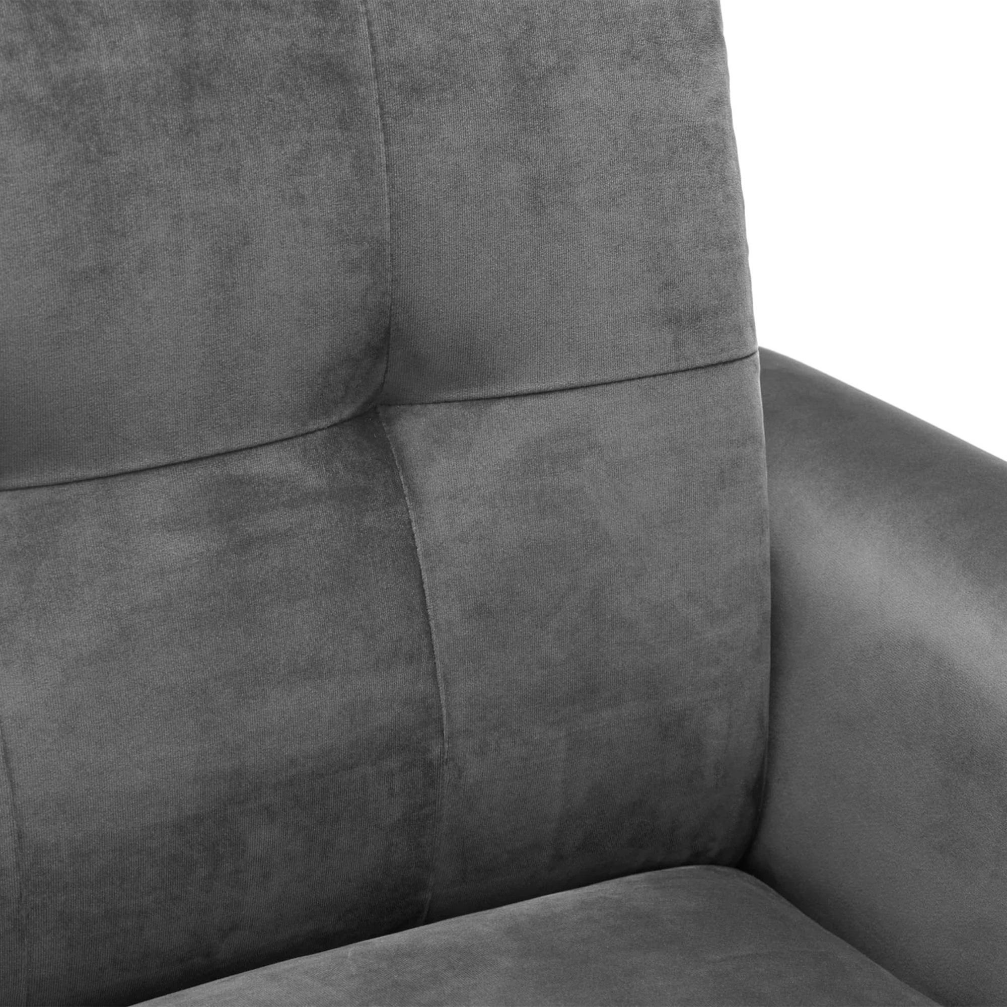 Monza Sofa - 2 Seater - Grey Fabric