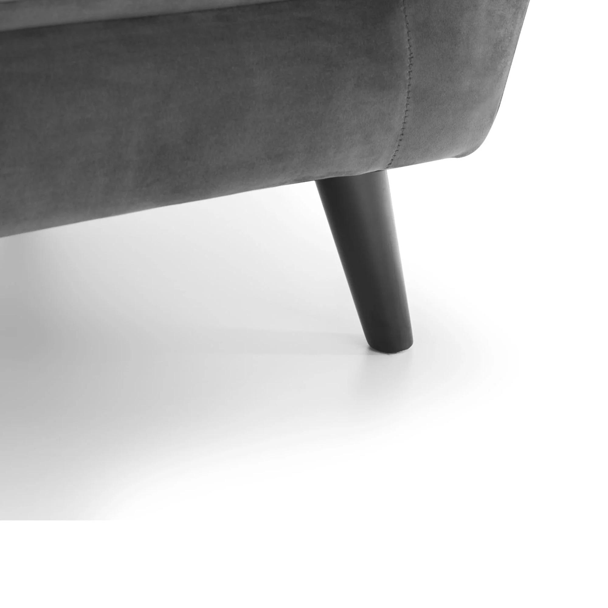 Monza Sofa - 3 Seater - Grey Fabric