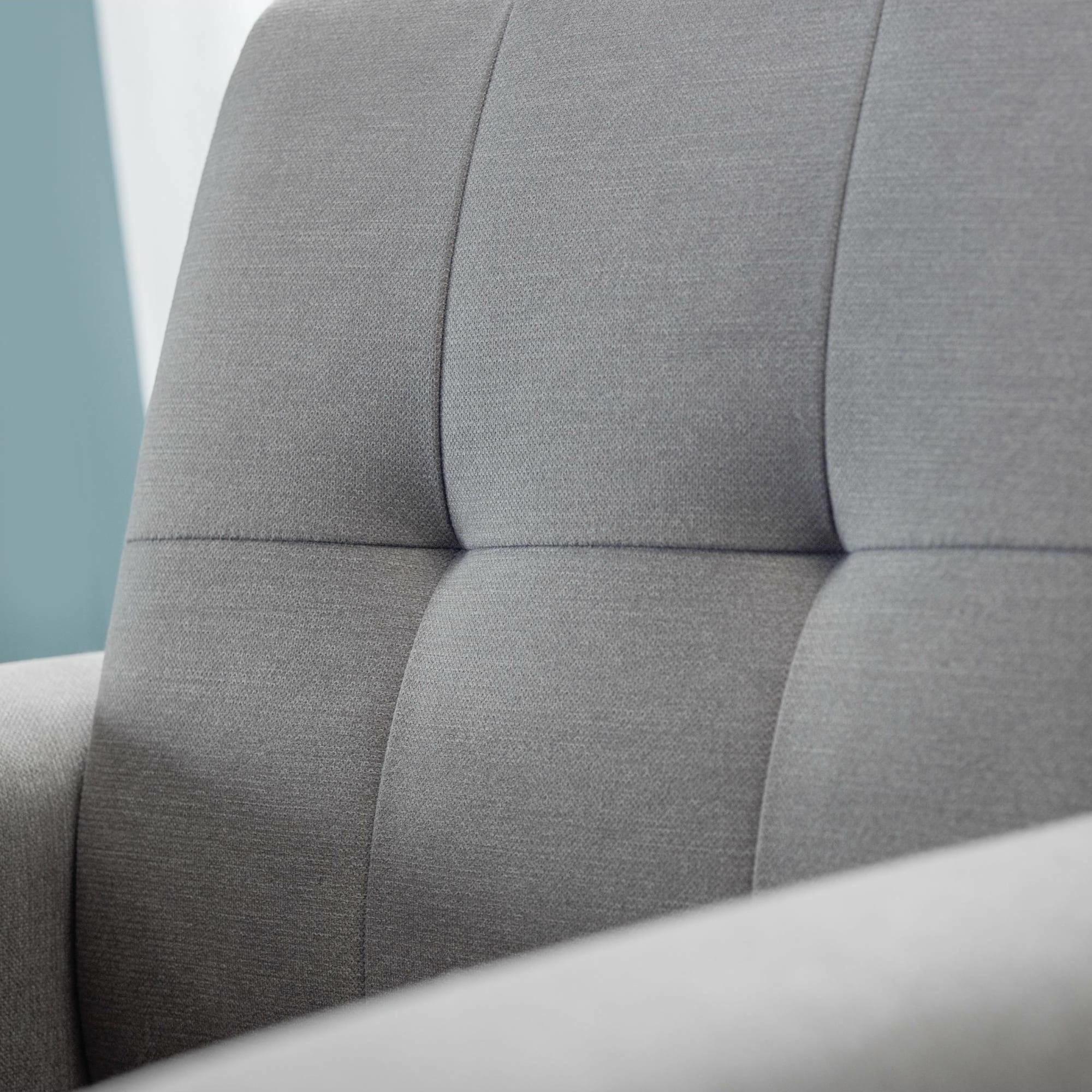 Monza Sofa - 2 Seater - Grey Linen Fabric
