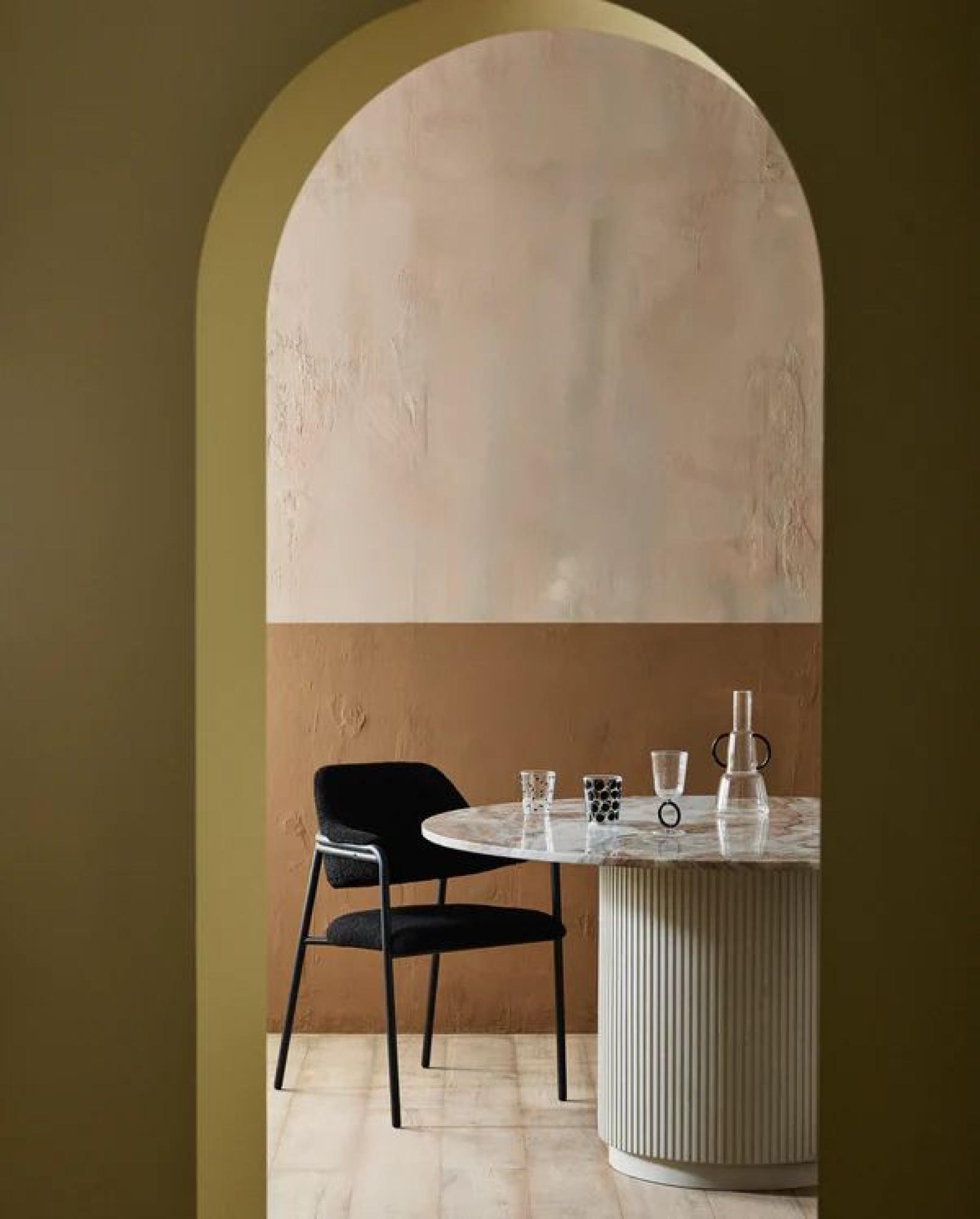 Albert Armchair - Teddy Fabric - Black