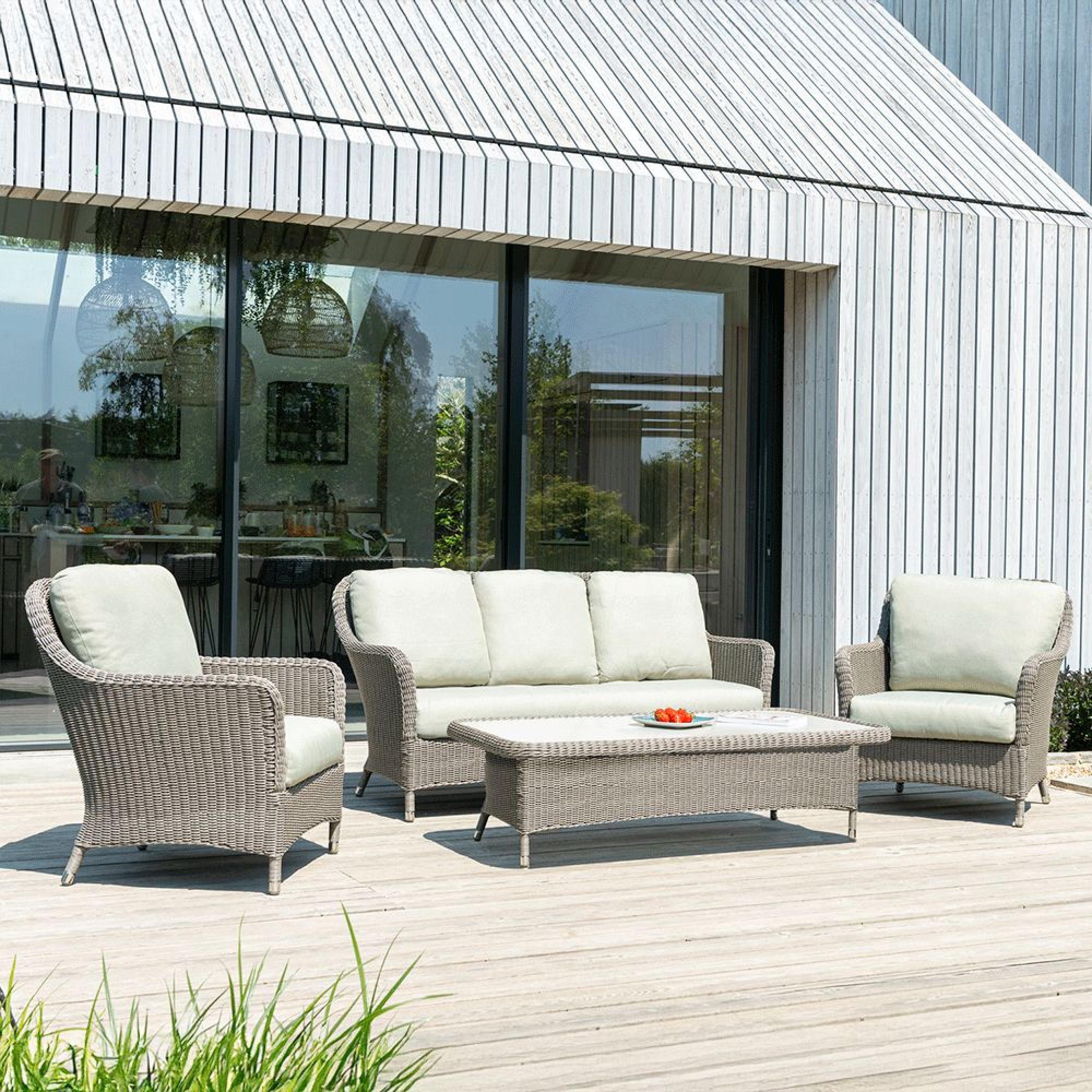 Hazelmere 3 Seater Sofa - Garden - Grey Weave
