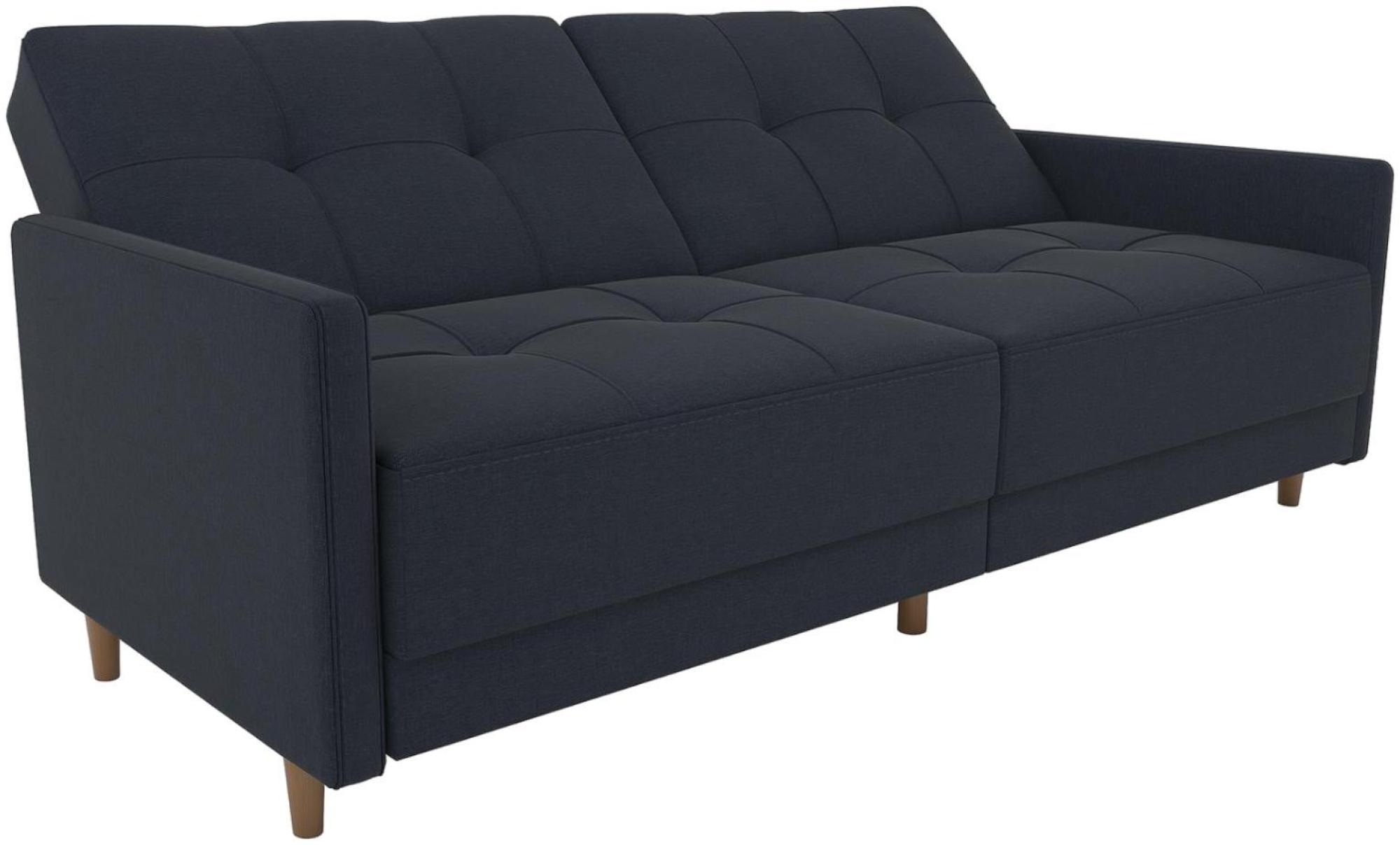 Andora Coil Sofa Bed - Navy Blue Linen - 2146629UK