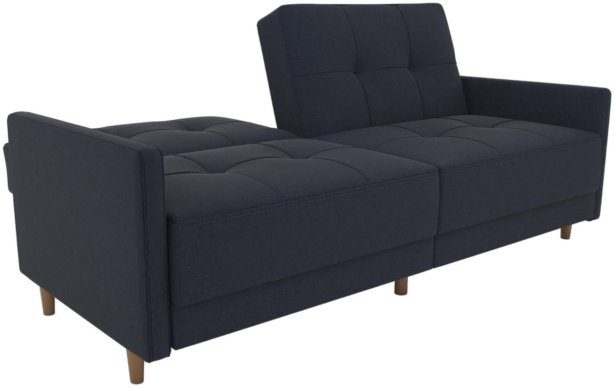 Andora Coil Sofa Bed - Navy Blue Linen - 2146629UK