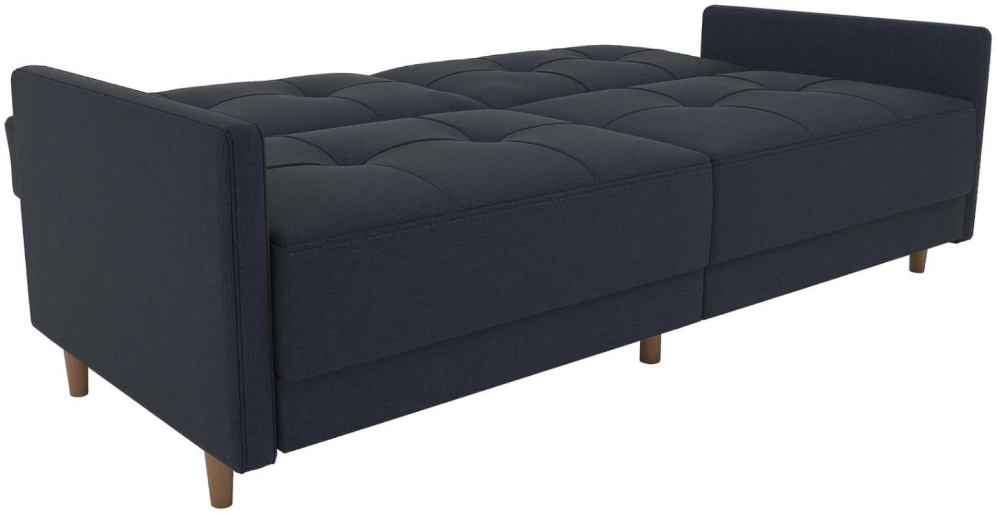 Andora Coil Sofa Bed - Navy Blue Linen - 2146629UK