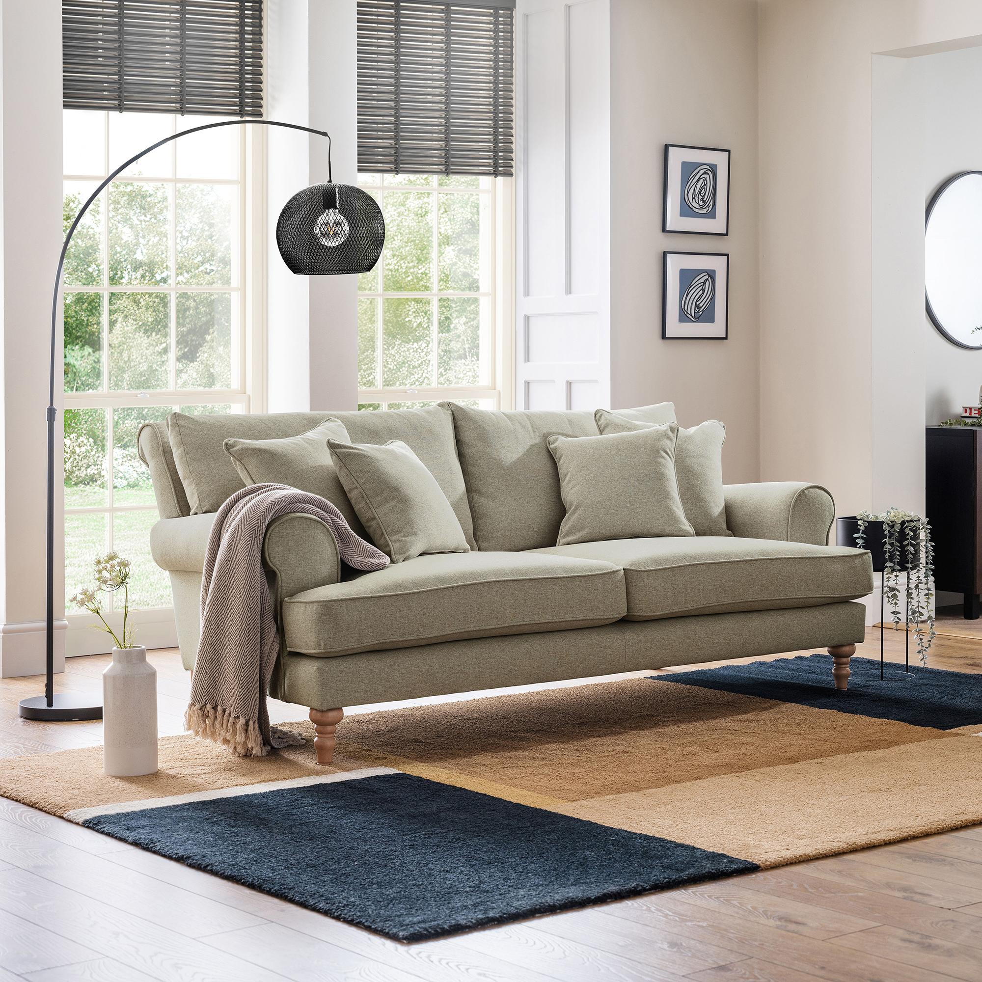 Arlan Noble Fabric 2.5 Seater Sofa
