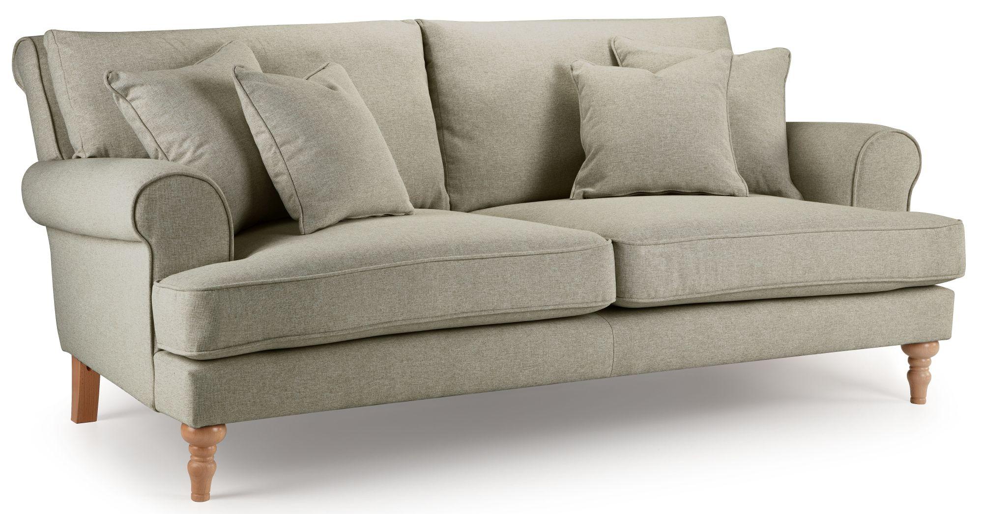 Arlan Noble Fabric 3 Seater Sofa