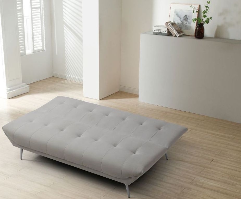 Ashley Grey Fabric Click Clack Sofa Bed - 2 Seater